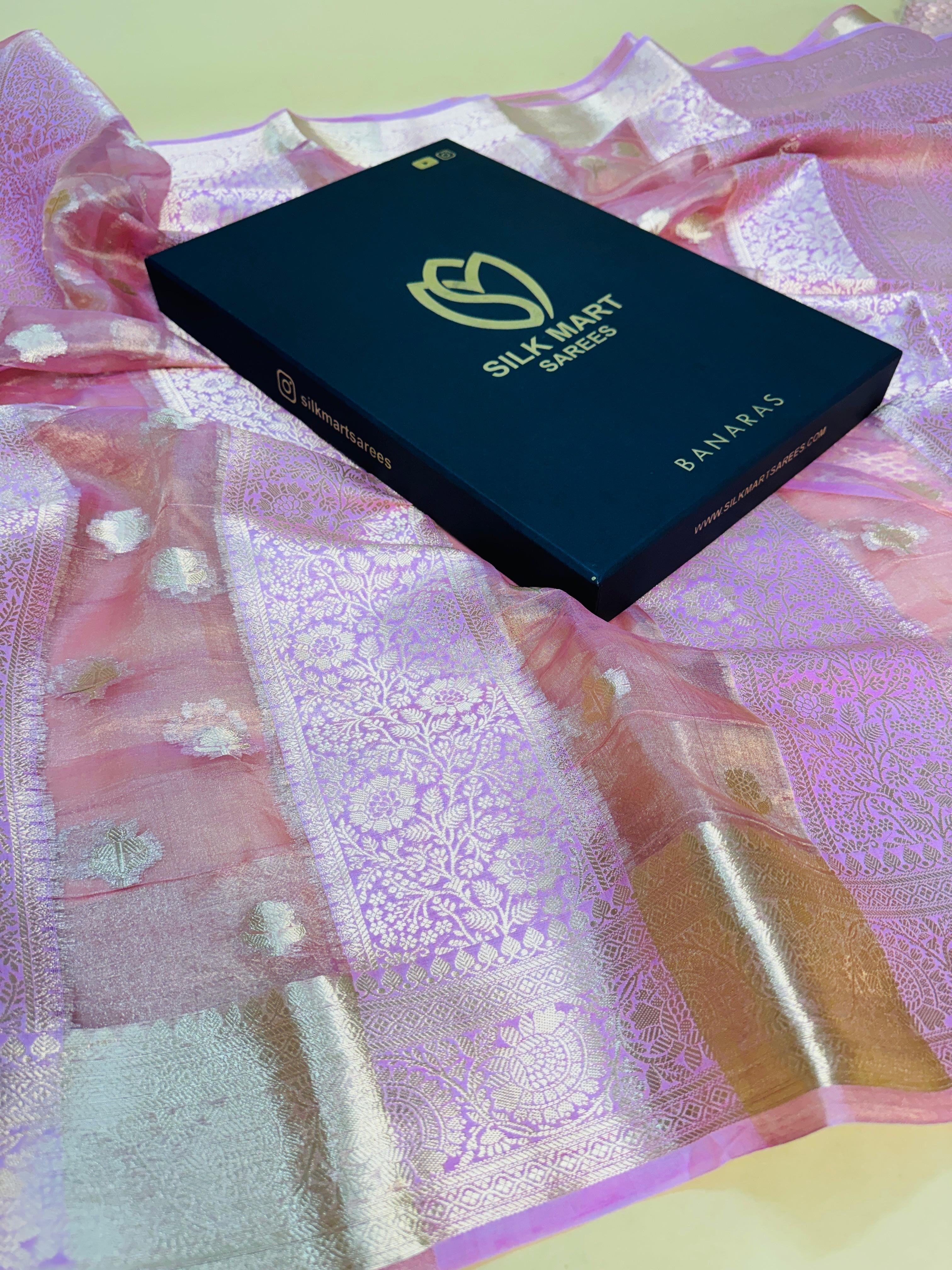 Pure Banarasi Chiniya Tissue Brocade Saree