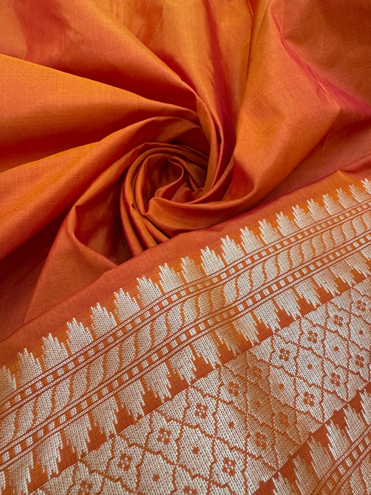 Pure Banarasi Katan Silk Rangkaat Saree
