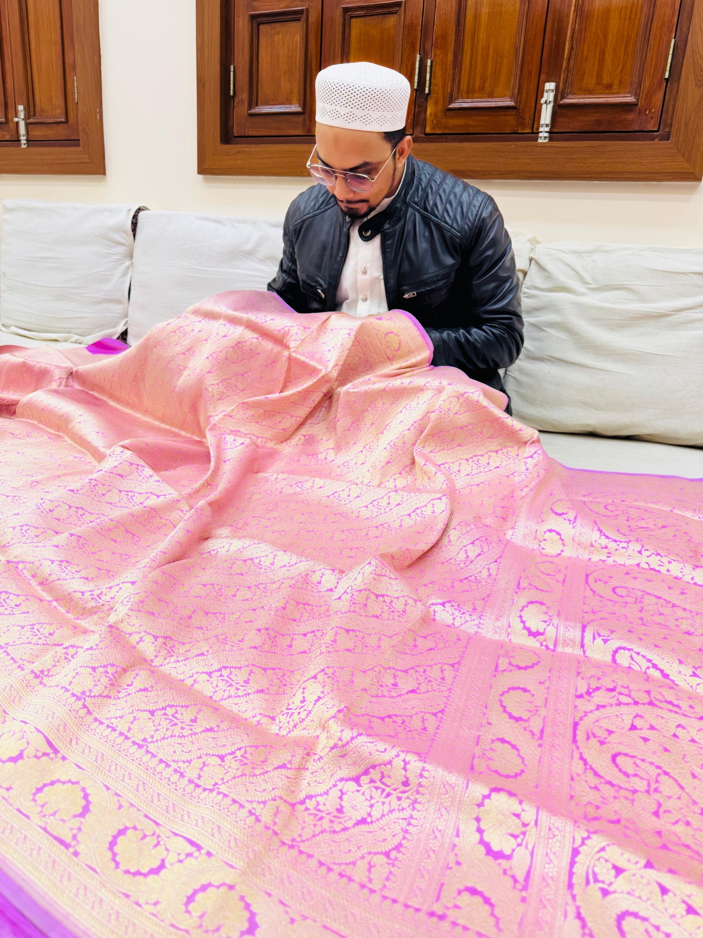 Pure Banarasi Katan Silk Brocade Saree