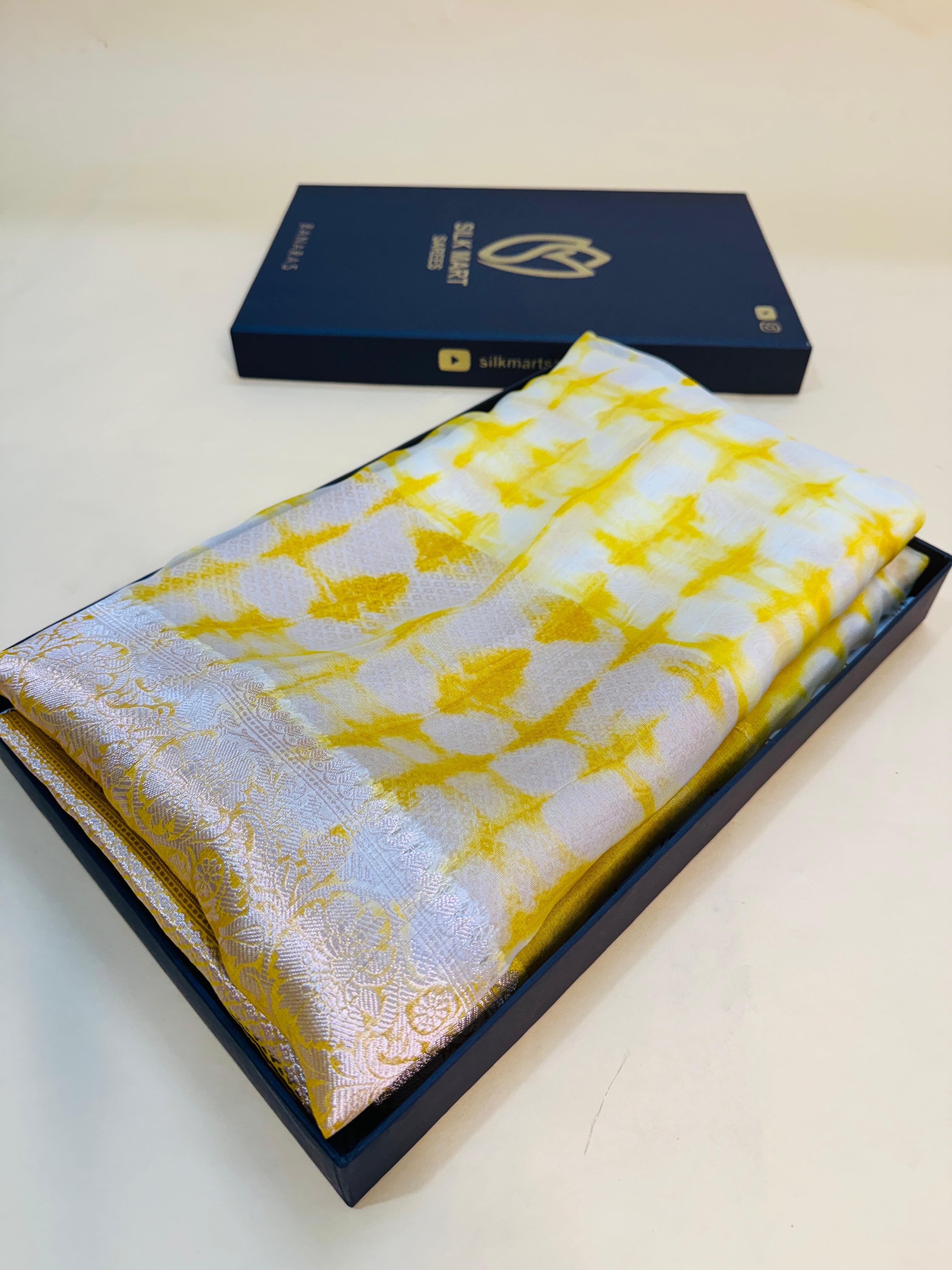 Kora Silk Designer Print Saree