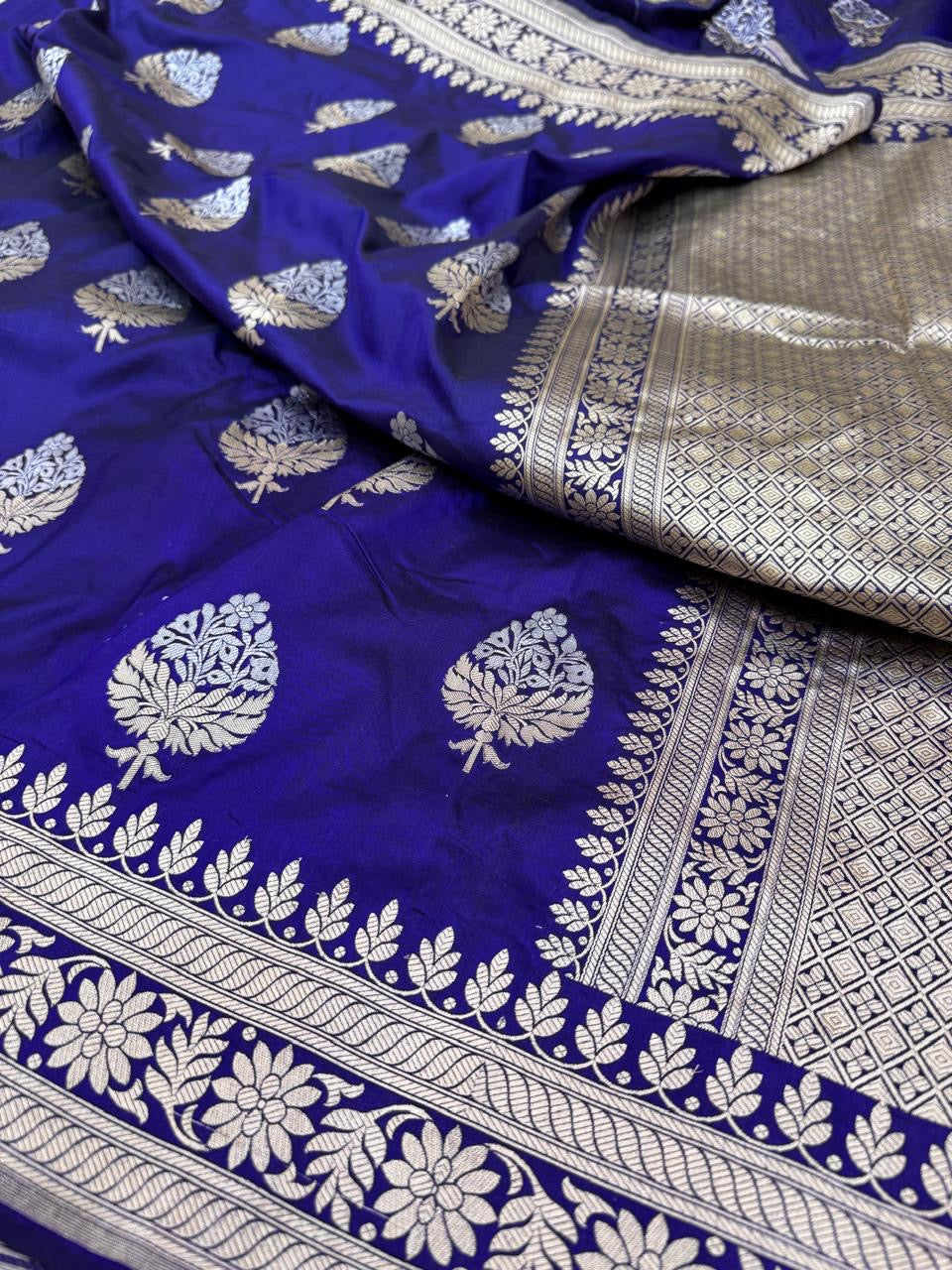 Pure Banarasi Katan Silk Buta Saree