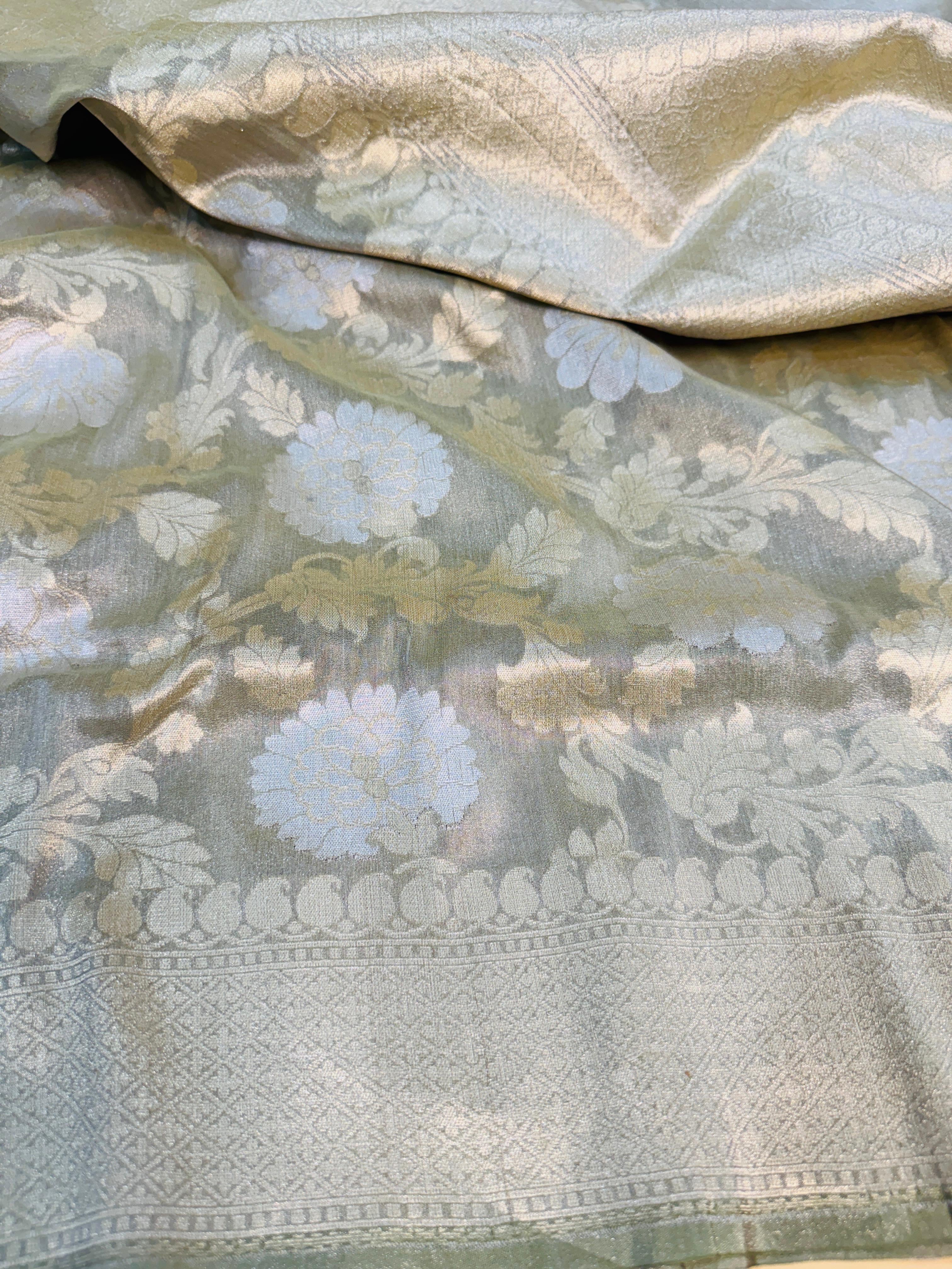 Cutwork Tissue Sona Rupa Jaal Saree