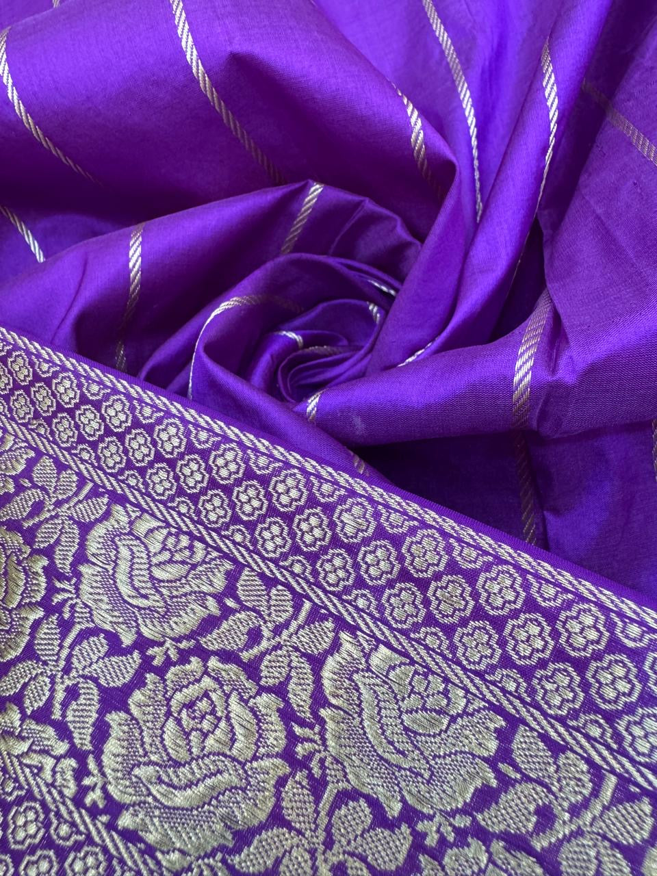Pure Banarasi Katan Silk Rangkaat Saree