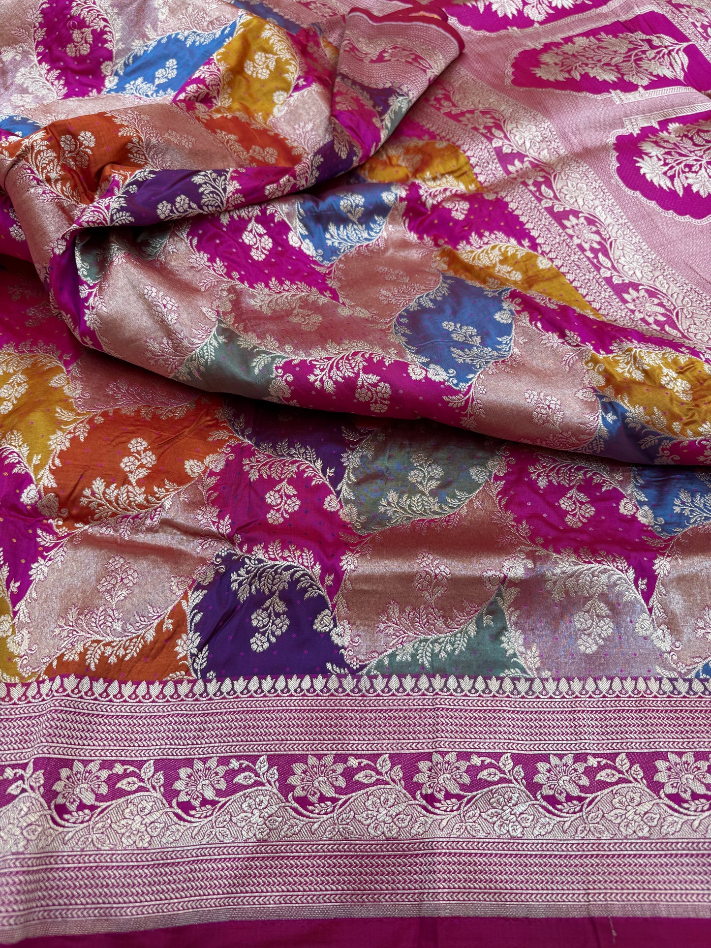 Pure Banarasi Katan Silk Rangkaat Saree