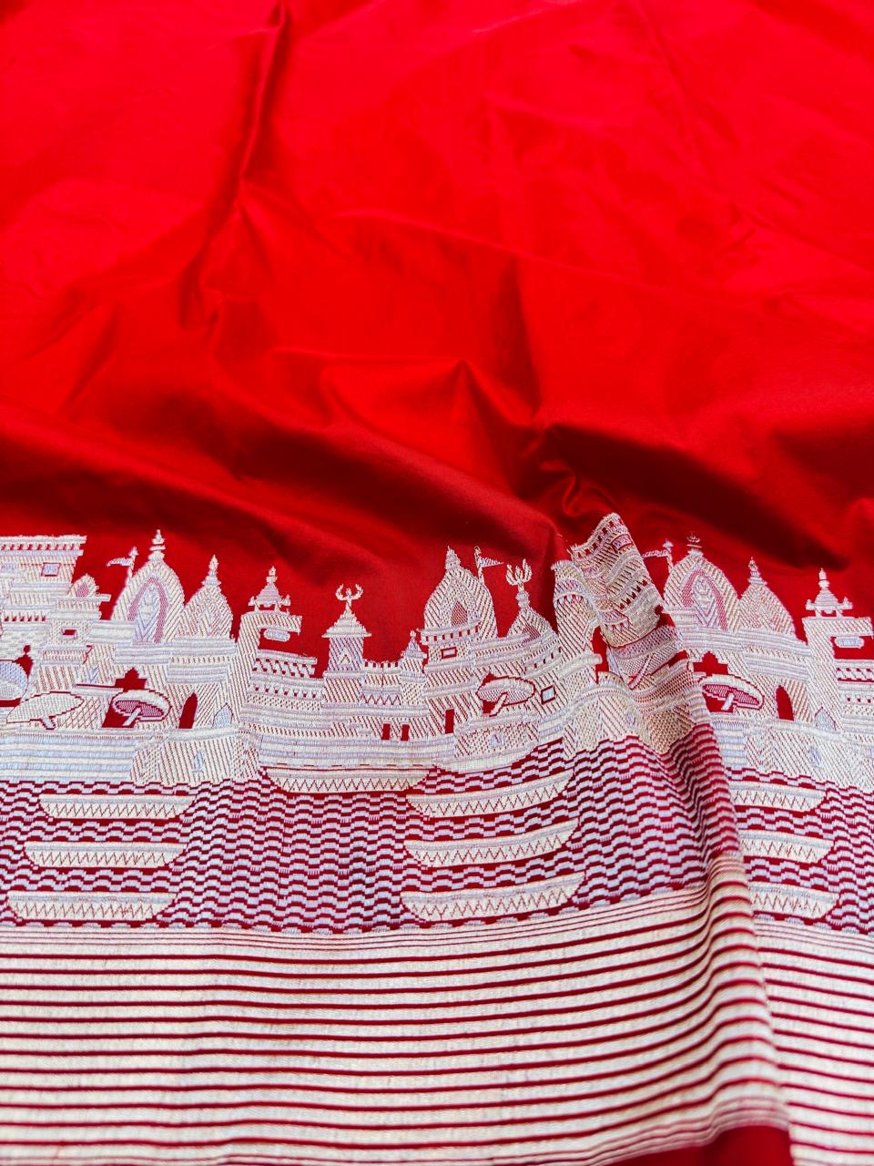 Pure Banarasi Katan Silk Ghat Saree