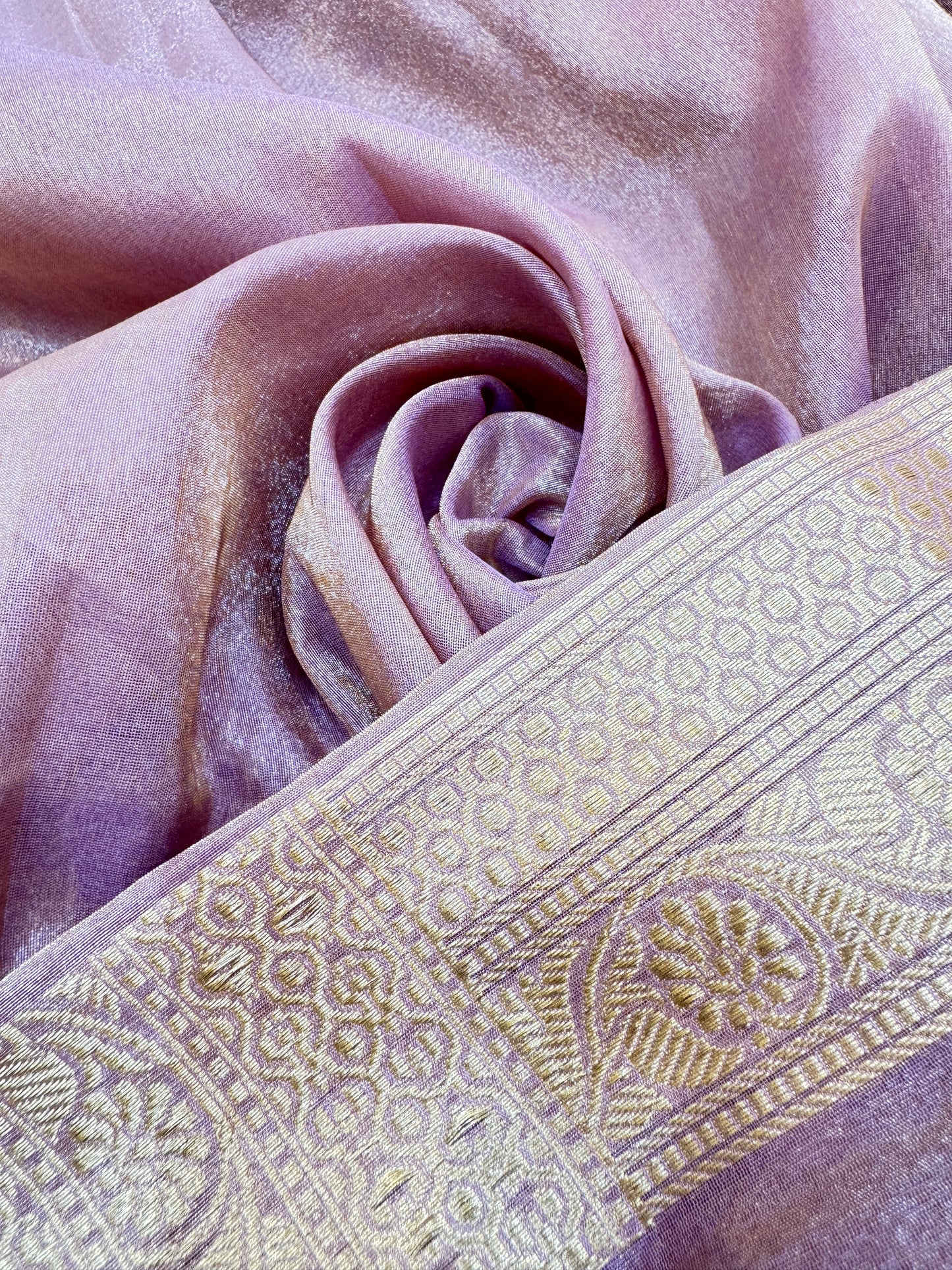 Pure Banarasi Katan Tissue Silk Tasted Zari Saree