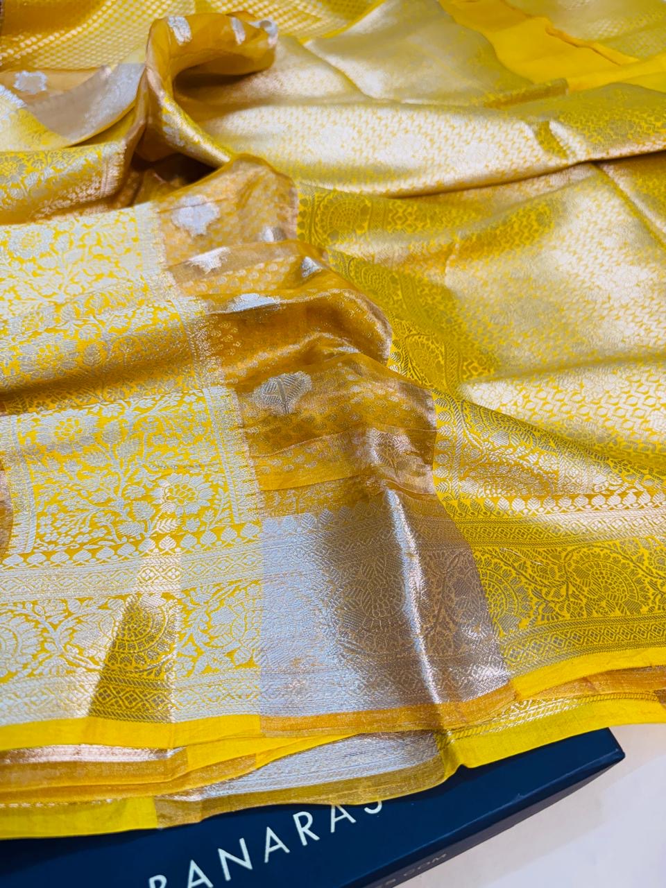 Pure Banarasi Chiniya Tissue Brocade Saree