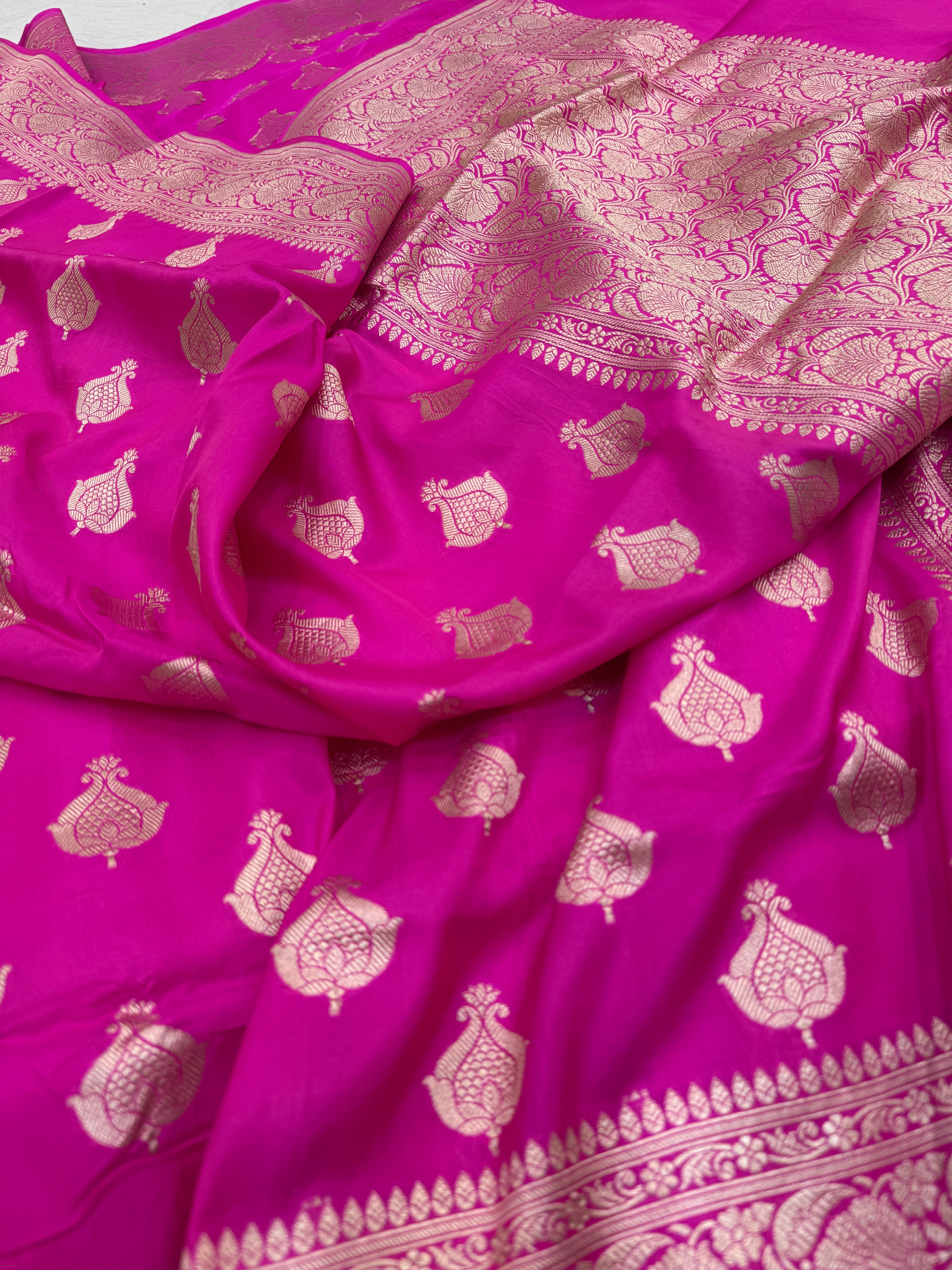 Pure Banarasi Katan Silk Buti Saree