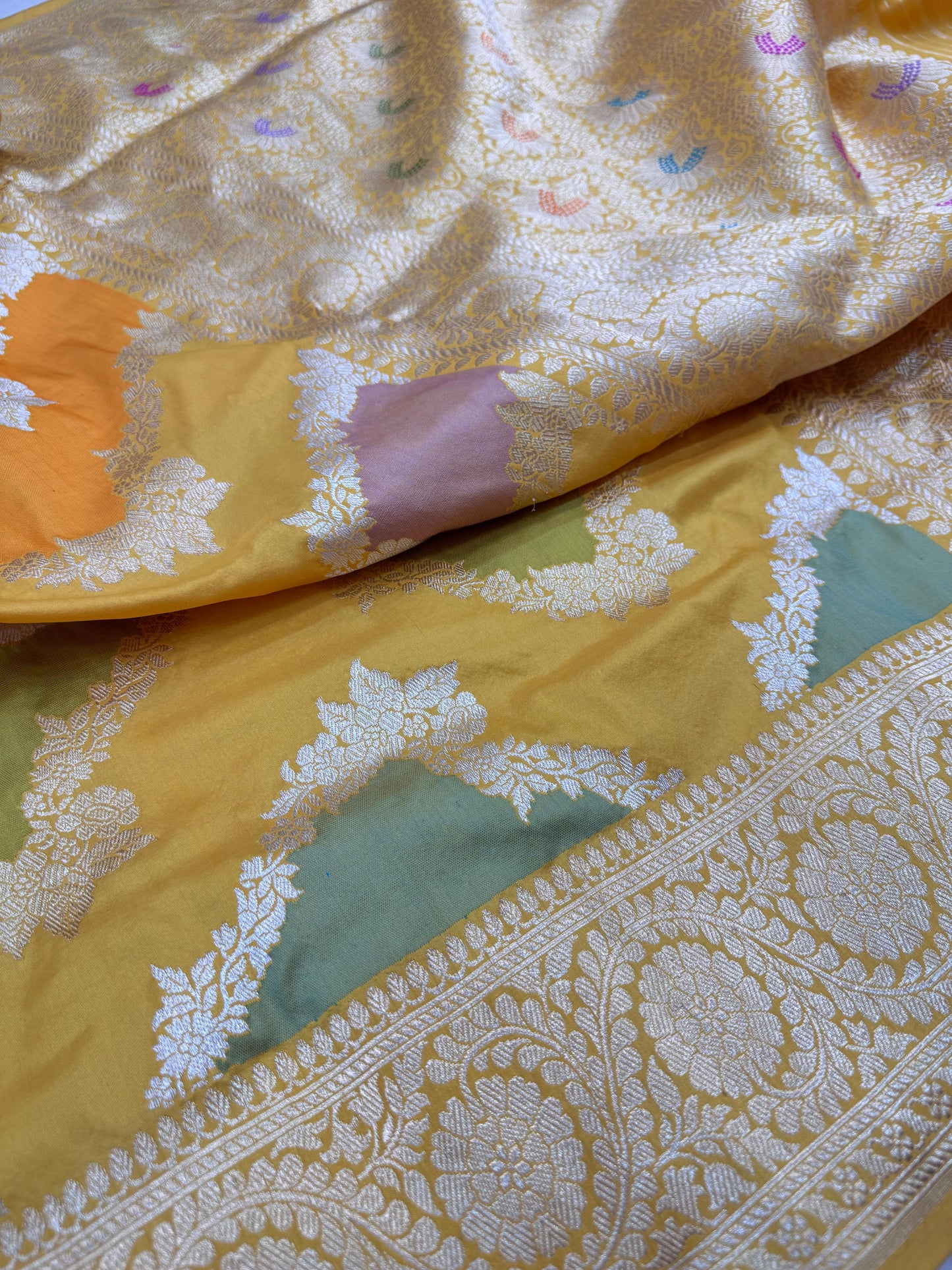 Pure Banarasi Katan Silk Rangkaat Saree