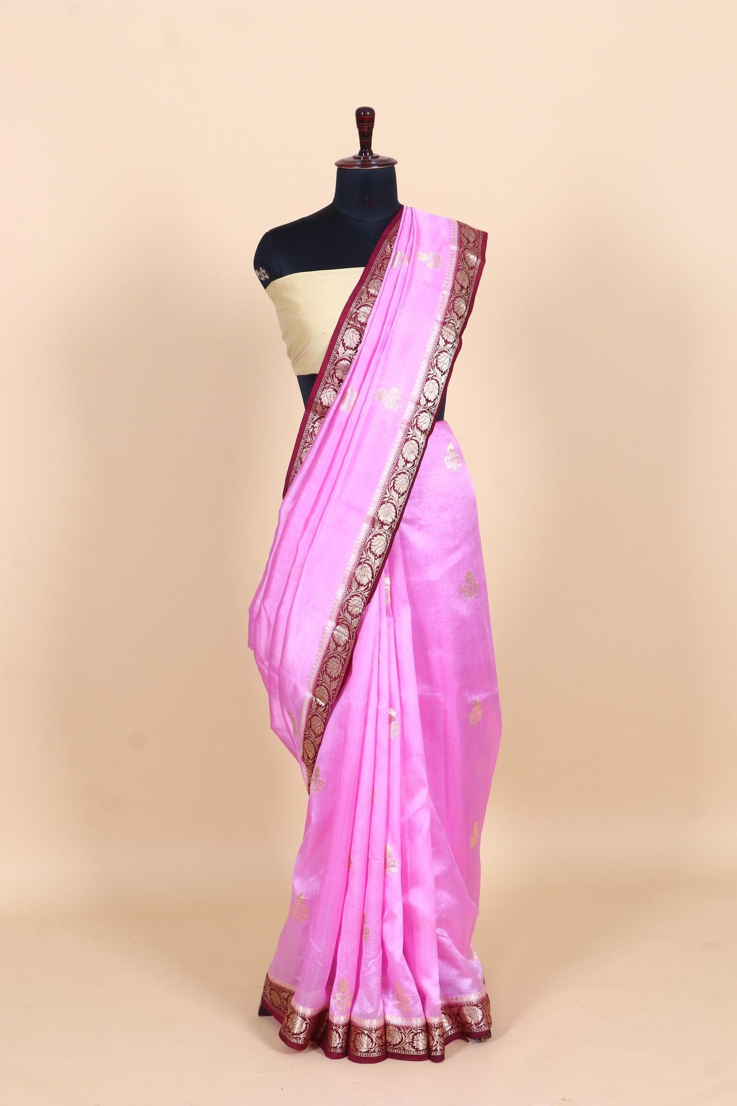 Pure Dupion Silk Kadhwa Banarasi Saree