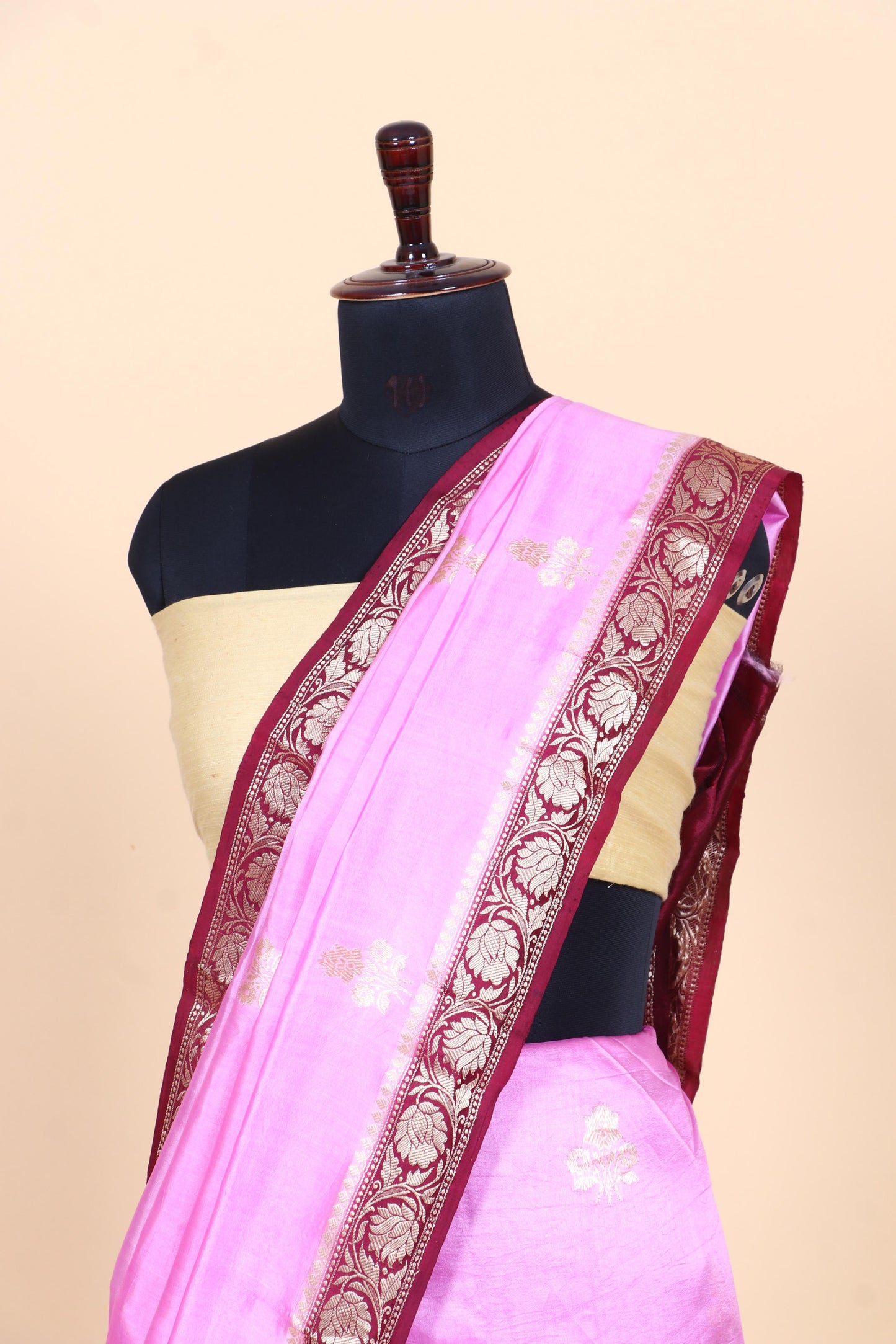 Pure Dupion Silk Kadhwa Banarasi Saree