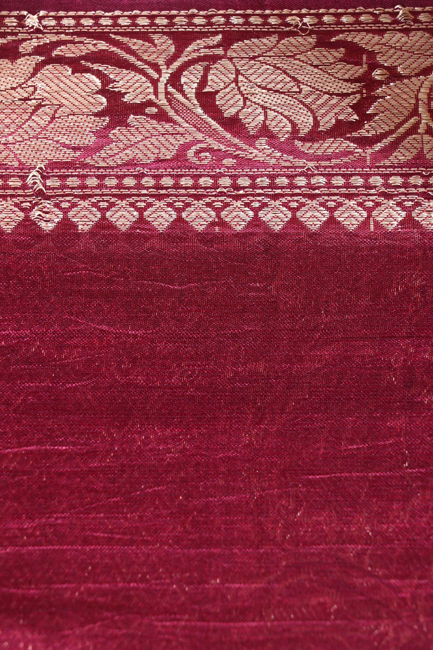 Pure Dupion Silk Kadhwa Banarasi Saree