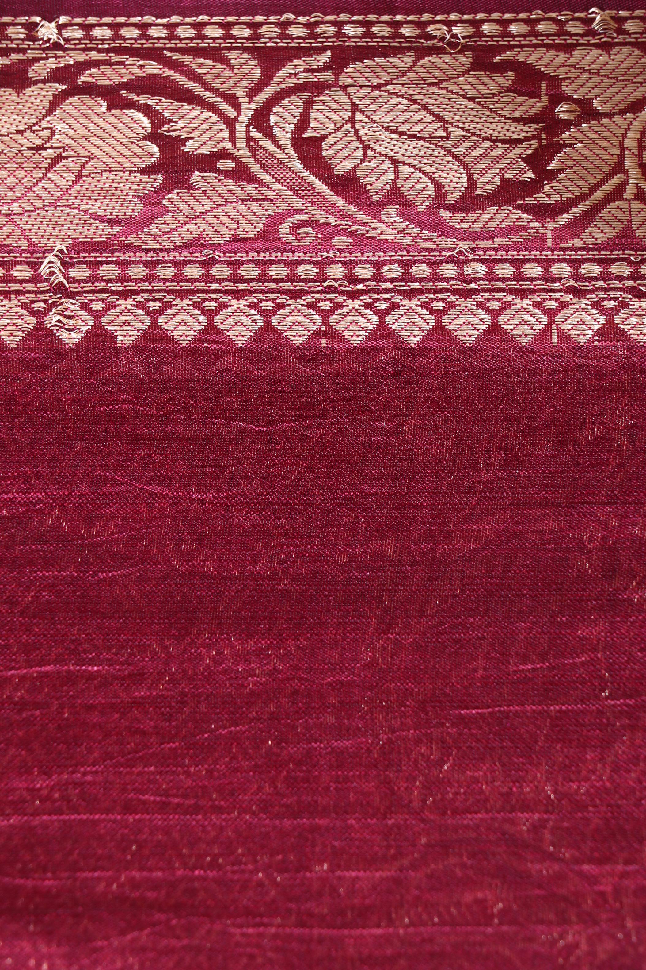 Pure Dupion Silk Kadhwa Banarasi Saree