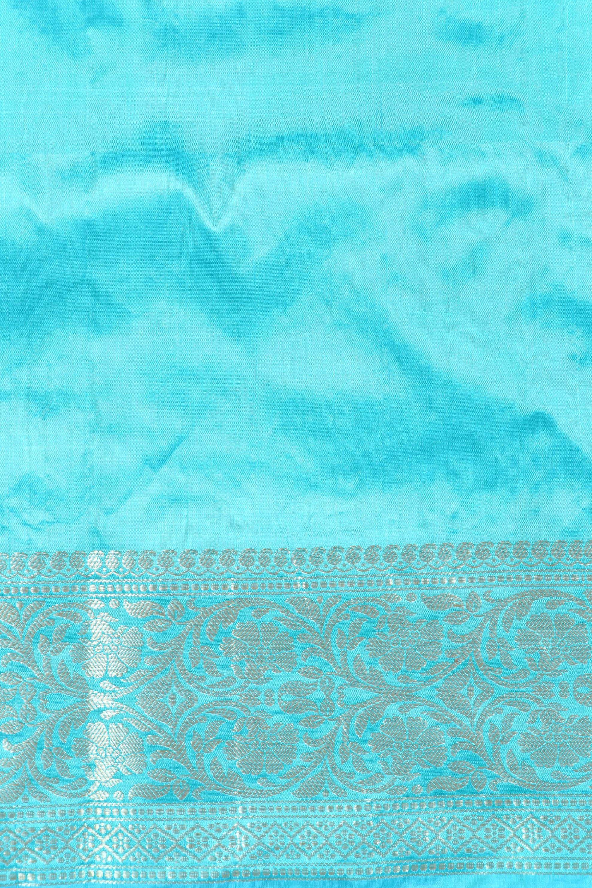 Pure Katan Silk Kadhwa Buti Banarasi Saree