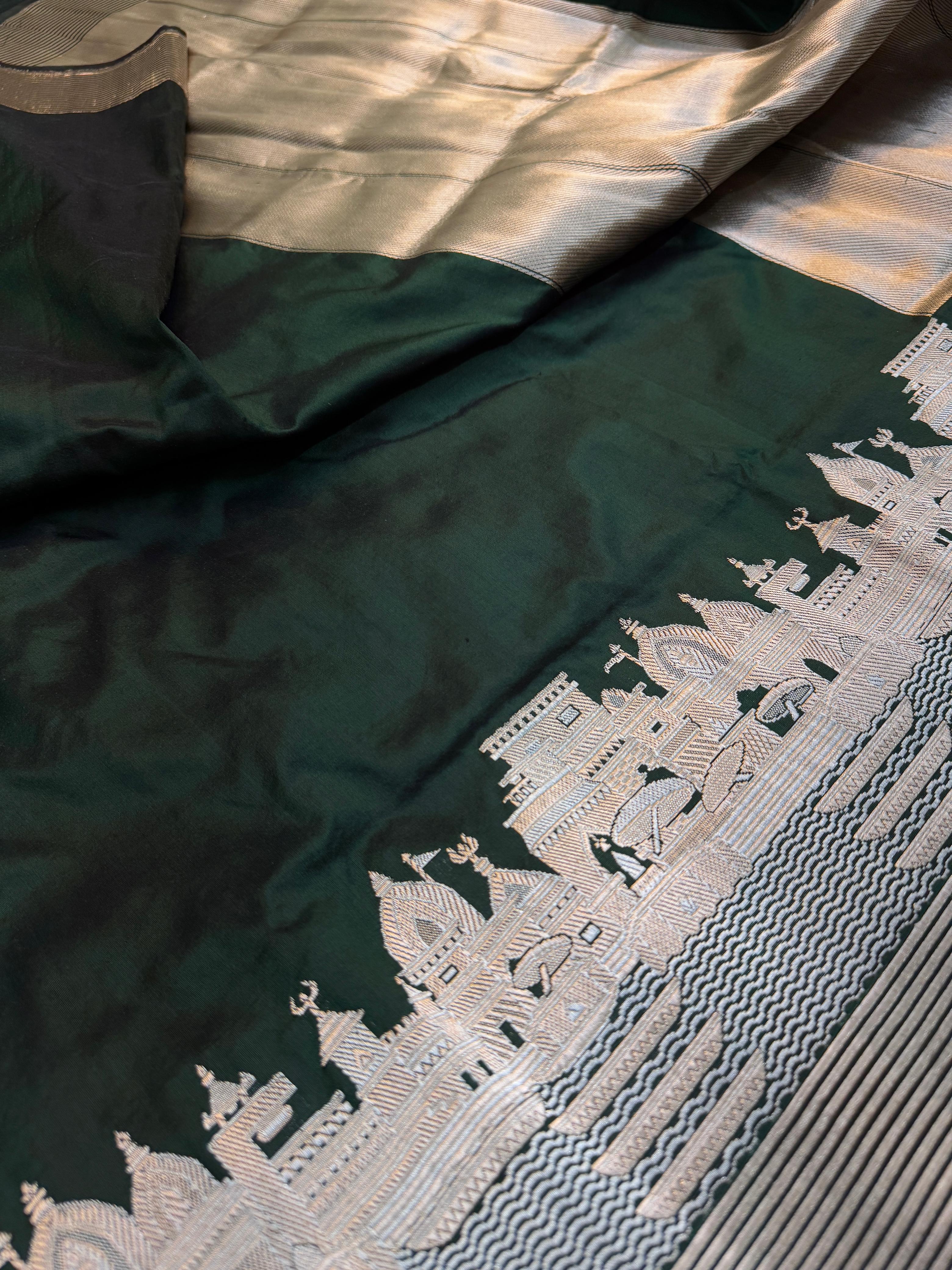 Pure Banarasi Katan Silk Ghat Saree