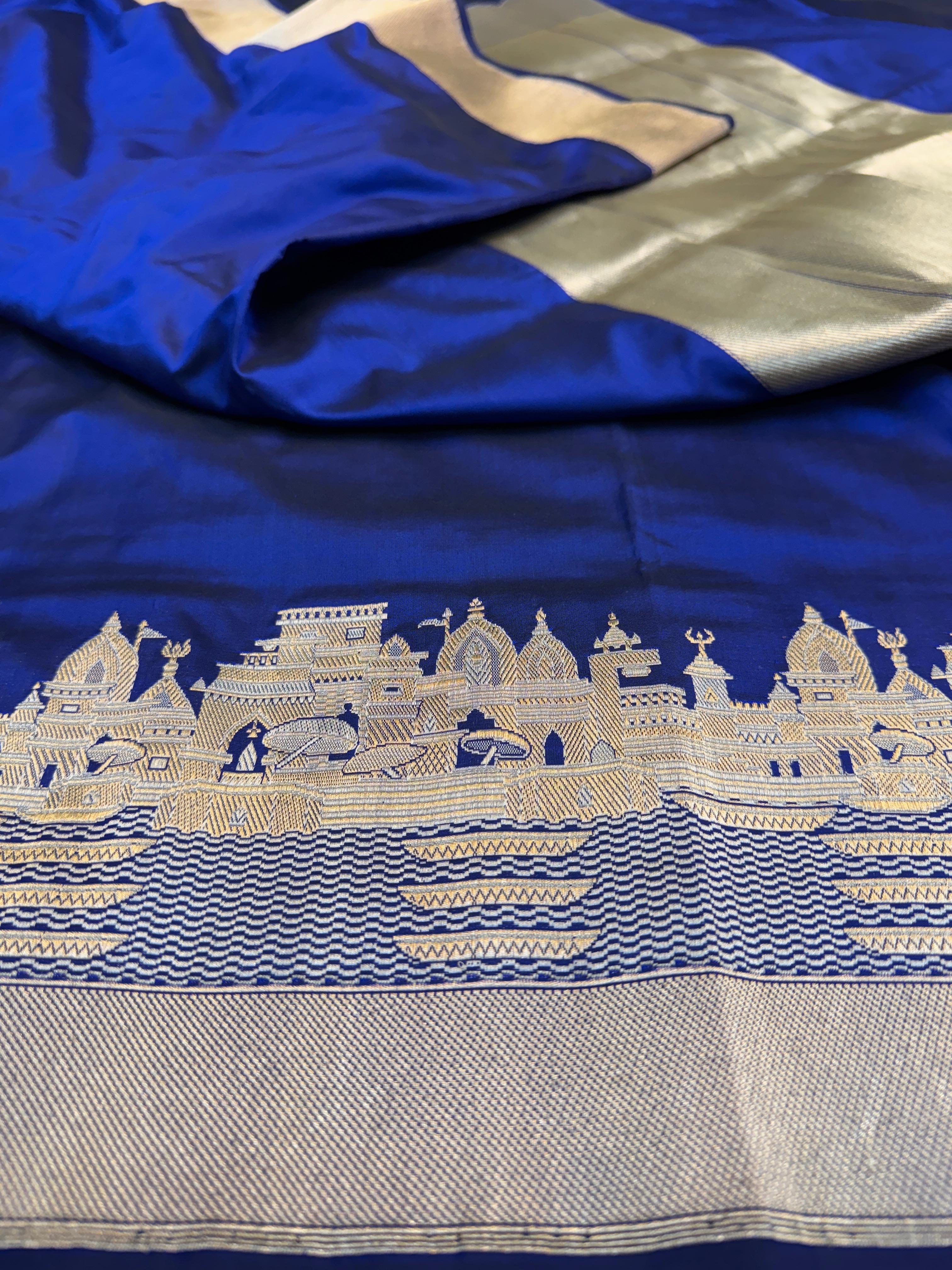 Pure Banarasi Katan Silk Ghat Saree