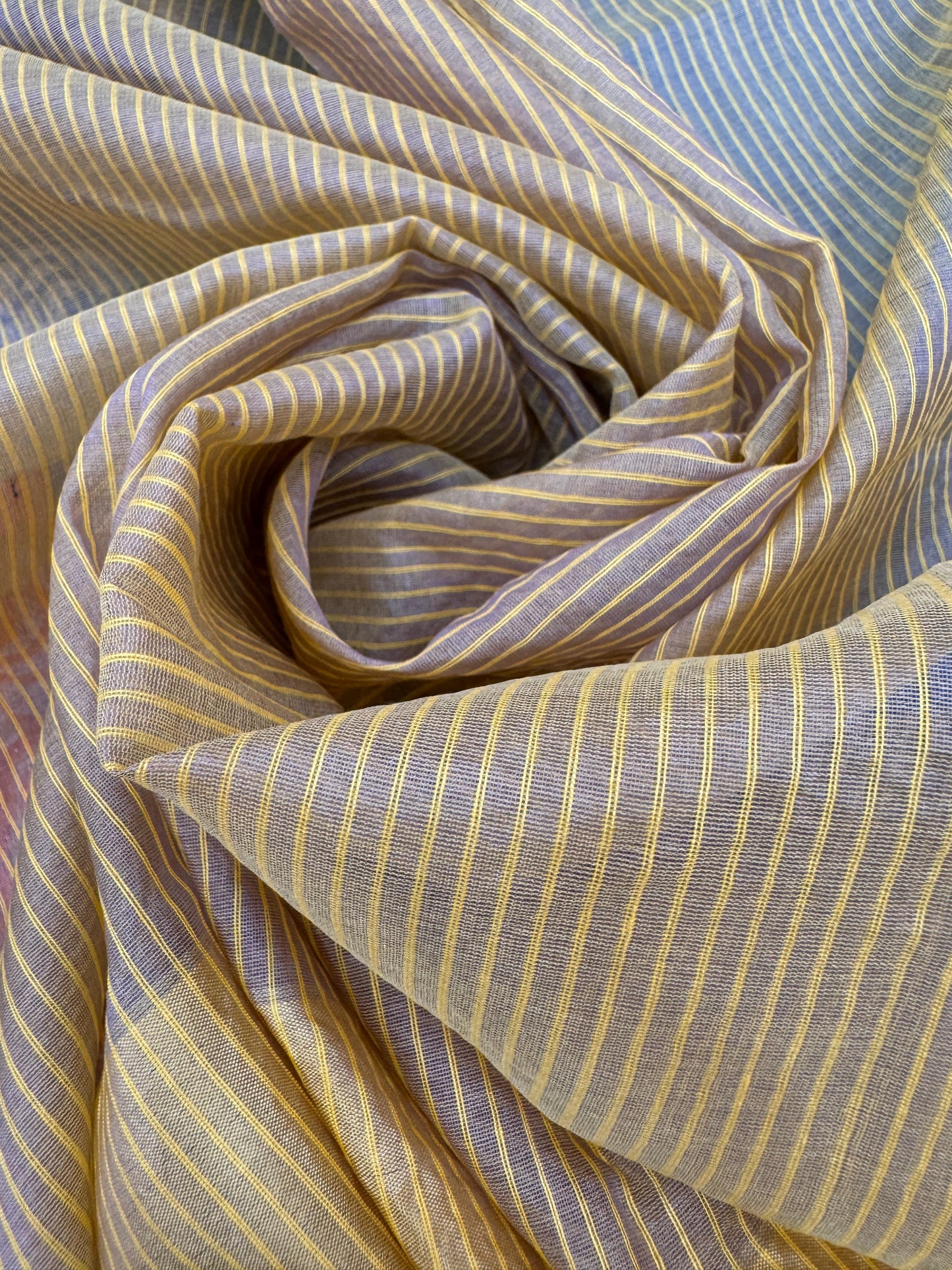 Pure Banarasi Katan Tissue Silk Kadiyal Border Saree