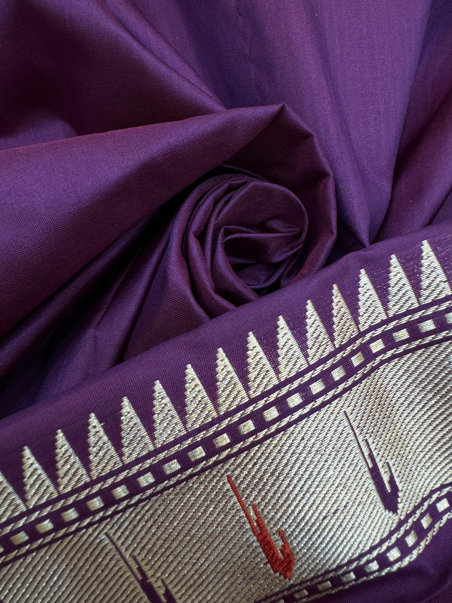 Pure Banarasi Katan Silk Paithani Brocade Saree