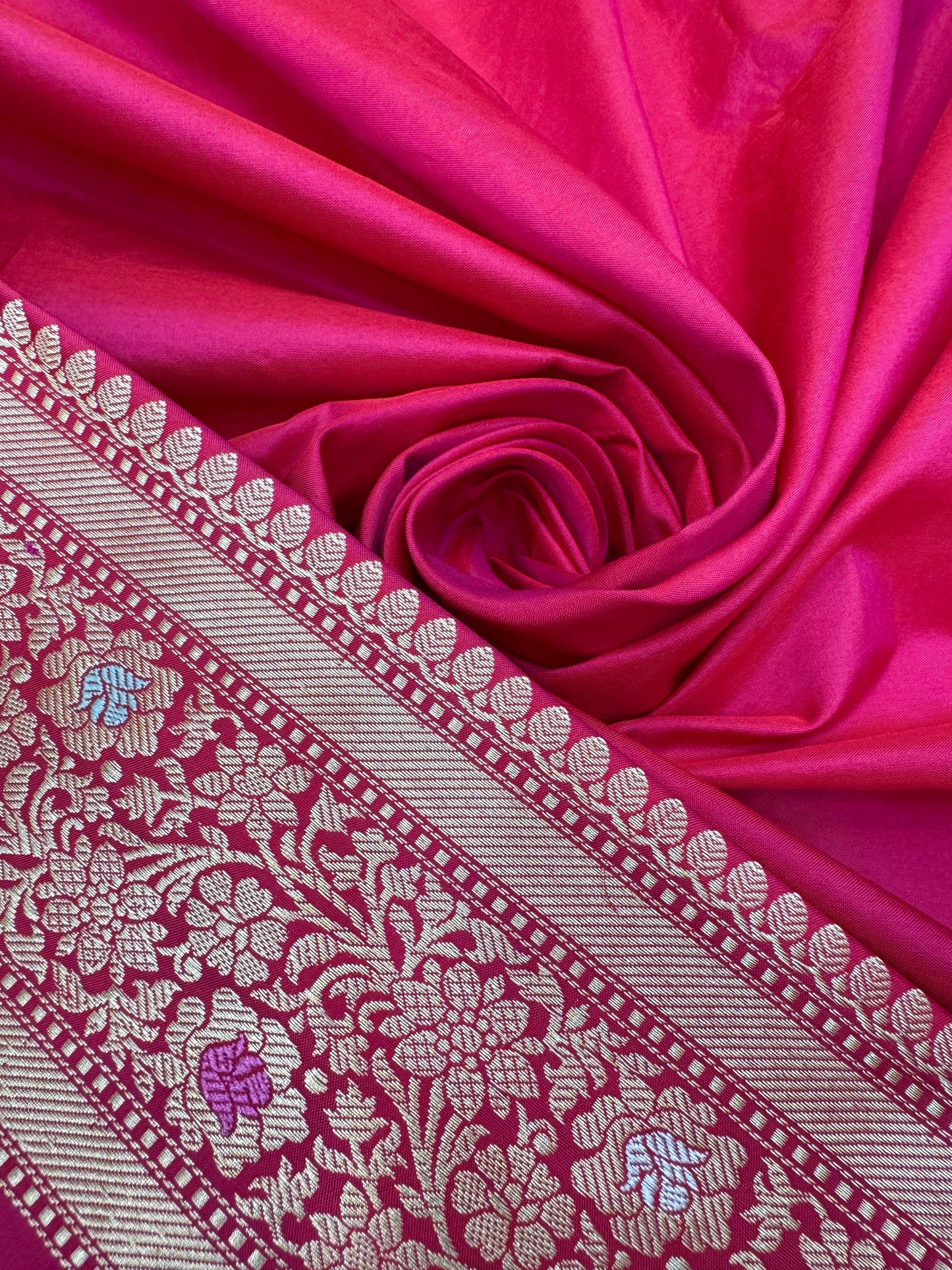 Pure Banarasi Katan Silk Jaal Saree