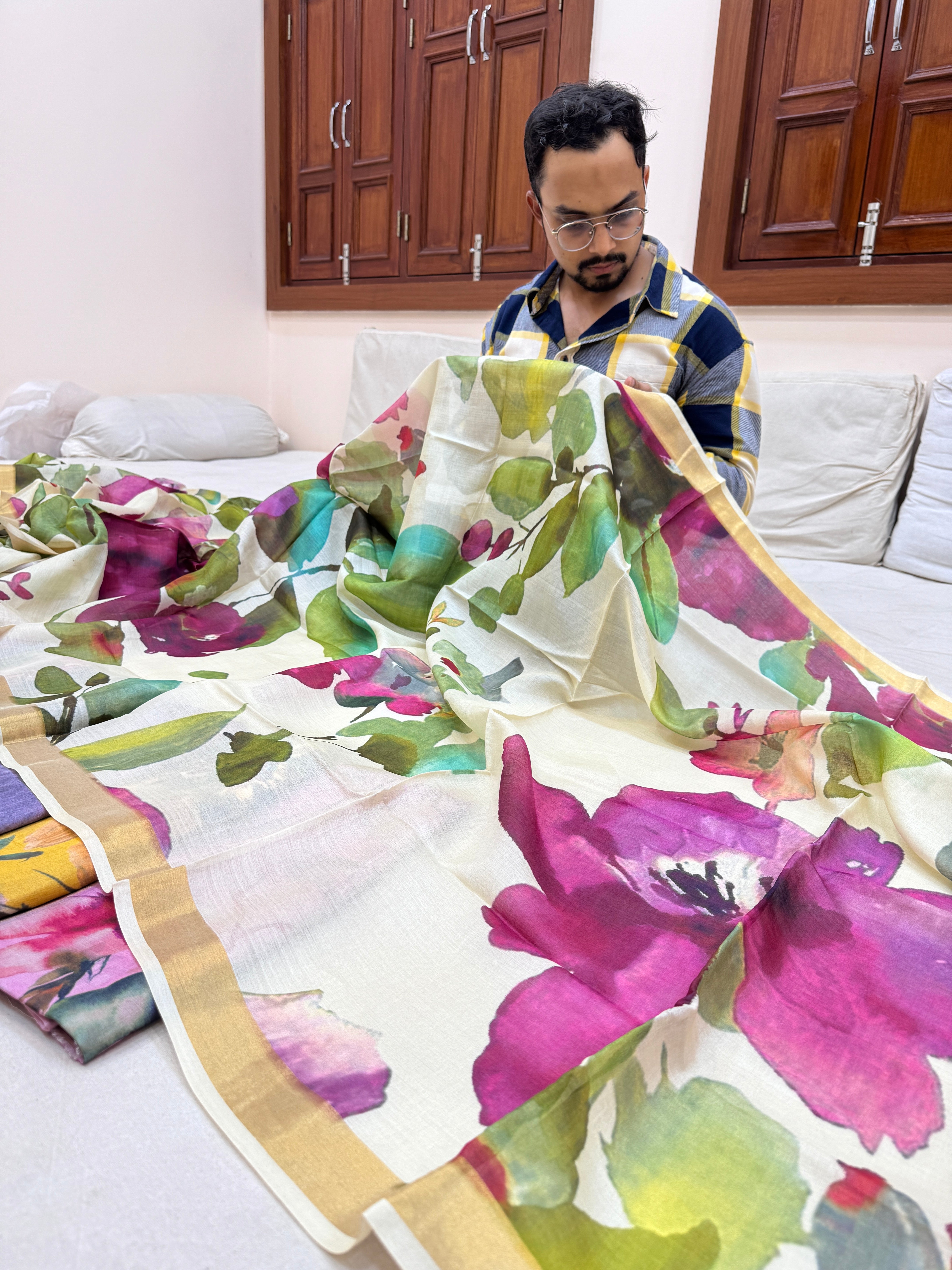 Banarasi Tussar Silk Saree