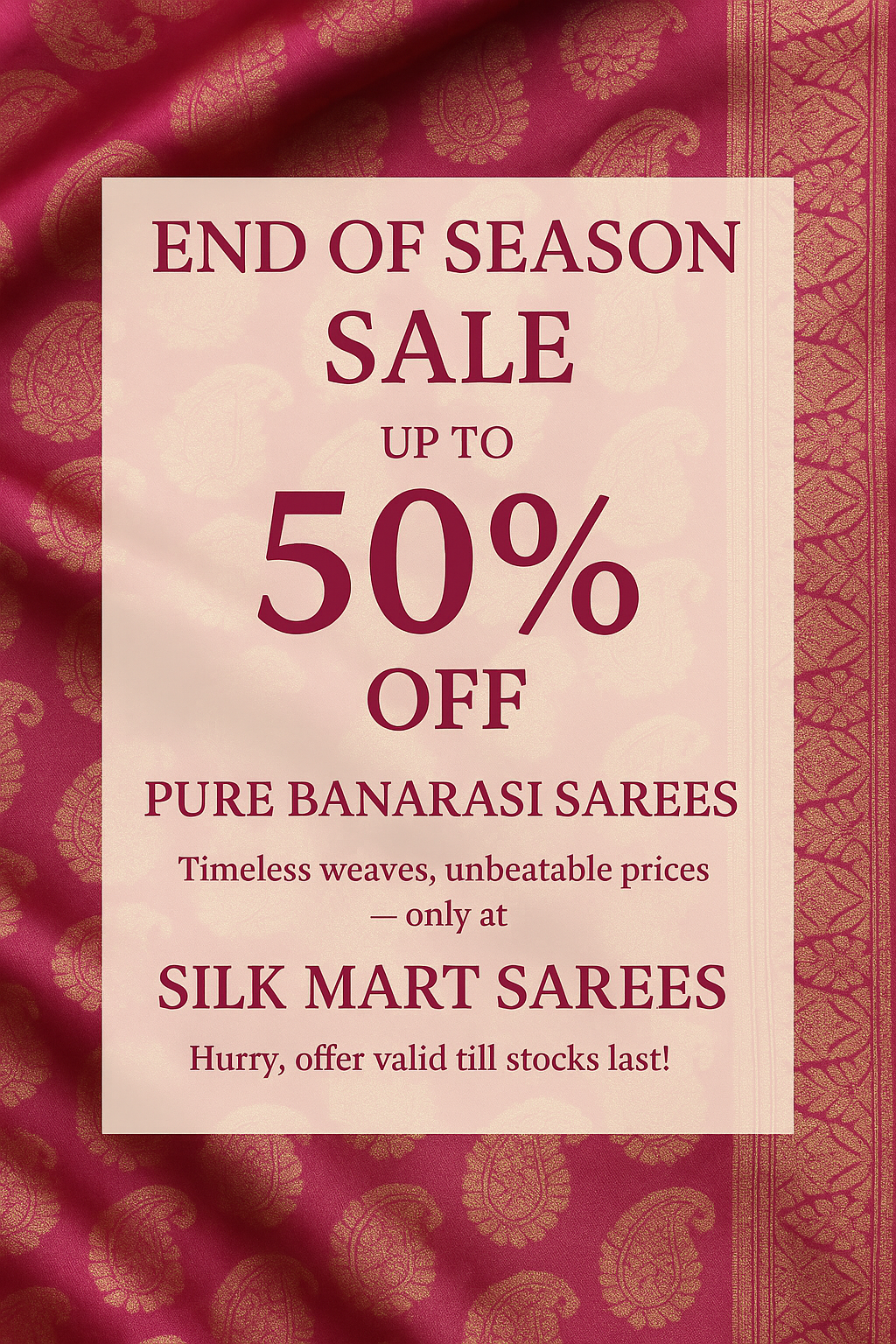 END OF SEASON SALE IS HERE!