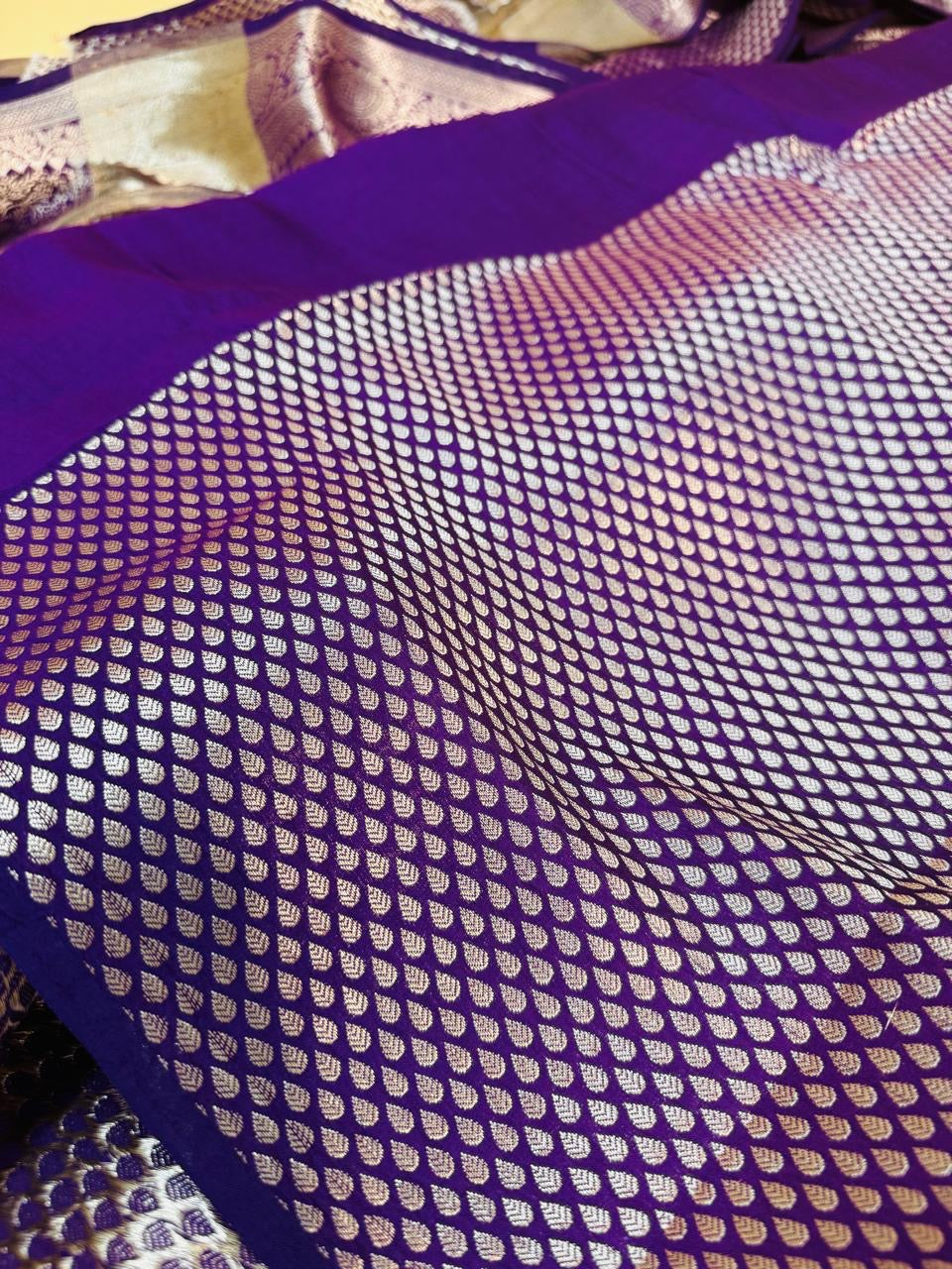 Pure Banarasi Chiniya Tissue Brocade Saree