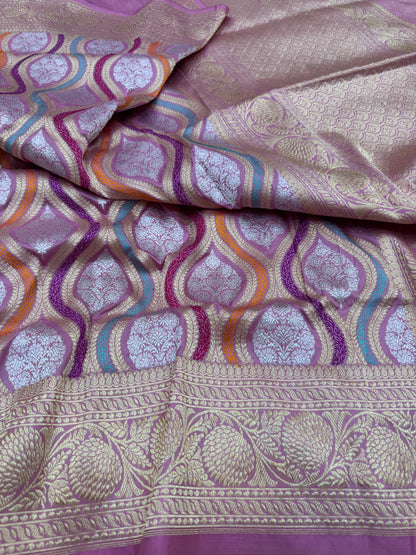 Pure Banarasi Katan Silk Brocade Saree