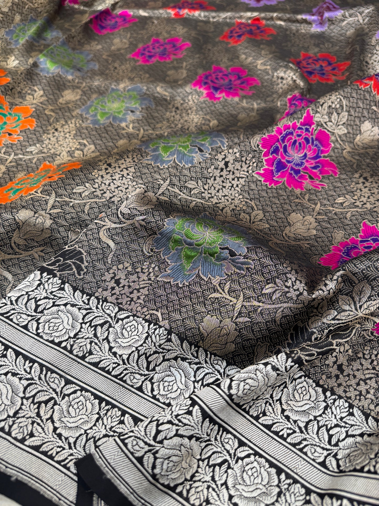 Pure Banarasi Katan Silk Brocade Sarees