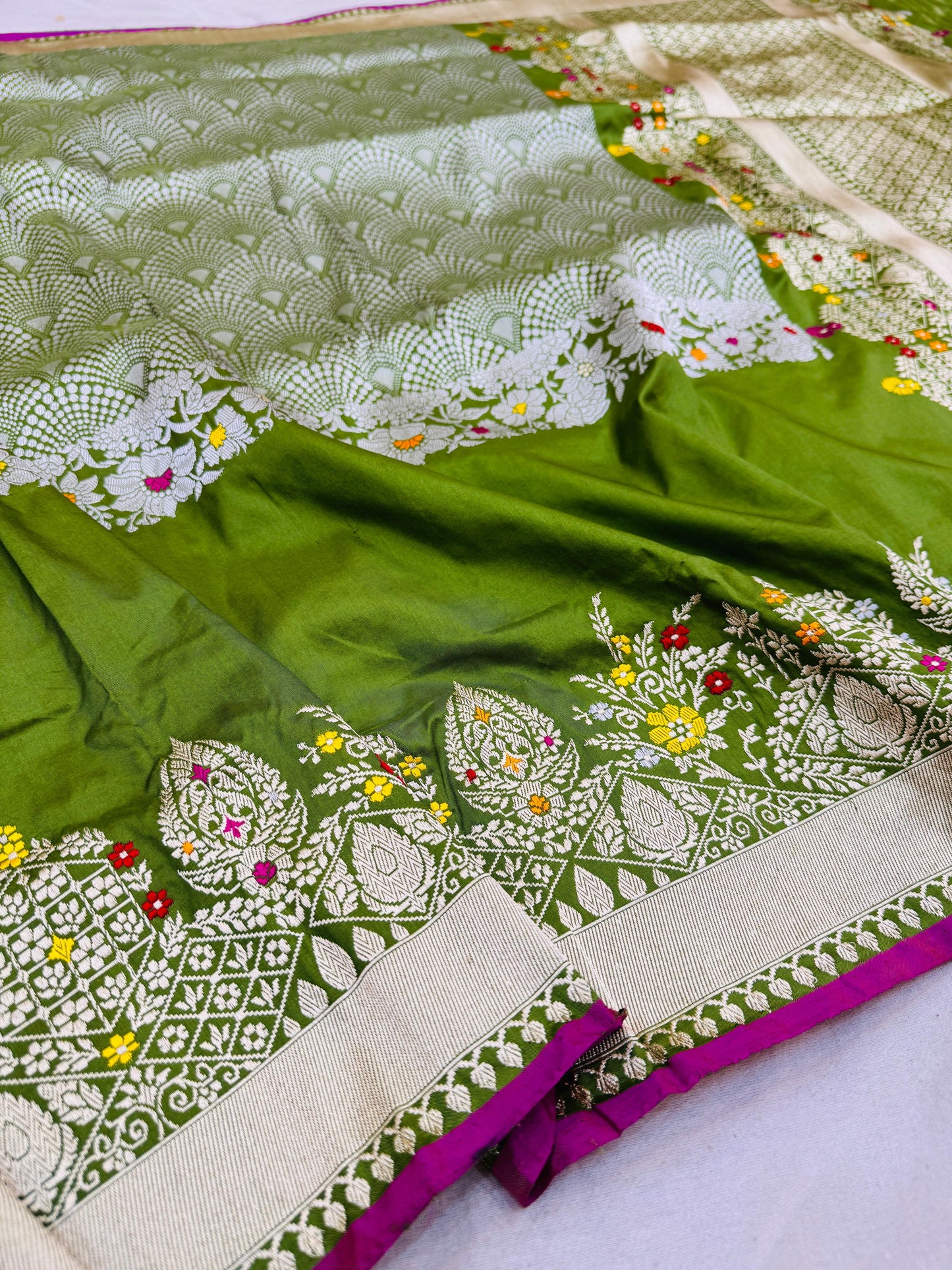 Pure Banarasi Katan Silk Designer Skirt Sarees