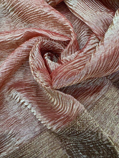 Pure Banarasi Crush Tissue Silk Sarees