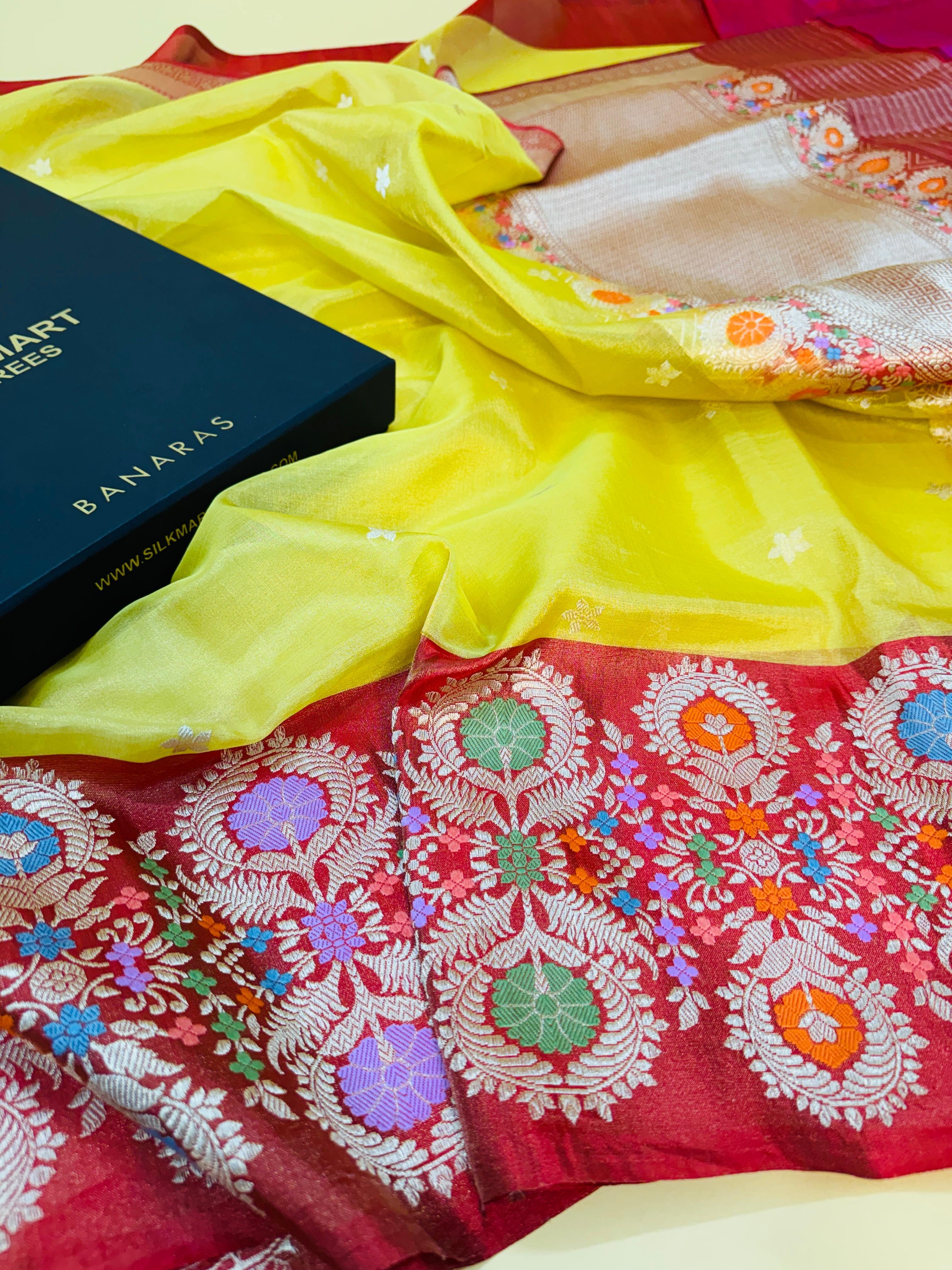 Kora Kadiyal Border Saree