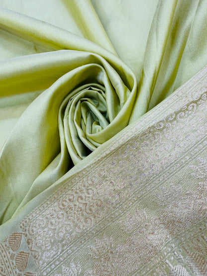 Pure Banarasi Katan Silk Kadhwa Mina Jaal Saree