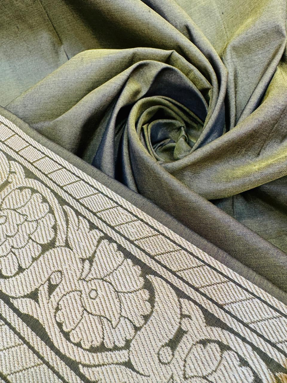 Pure Banarasi Katan Silk Strips Saree