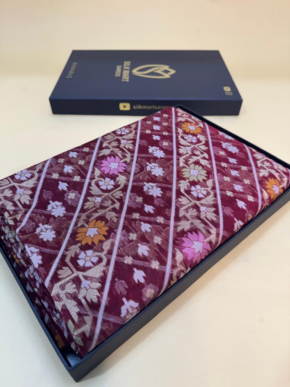 Art Silk Cotton Jamdani Saree