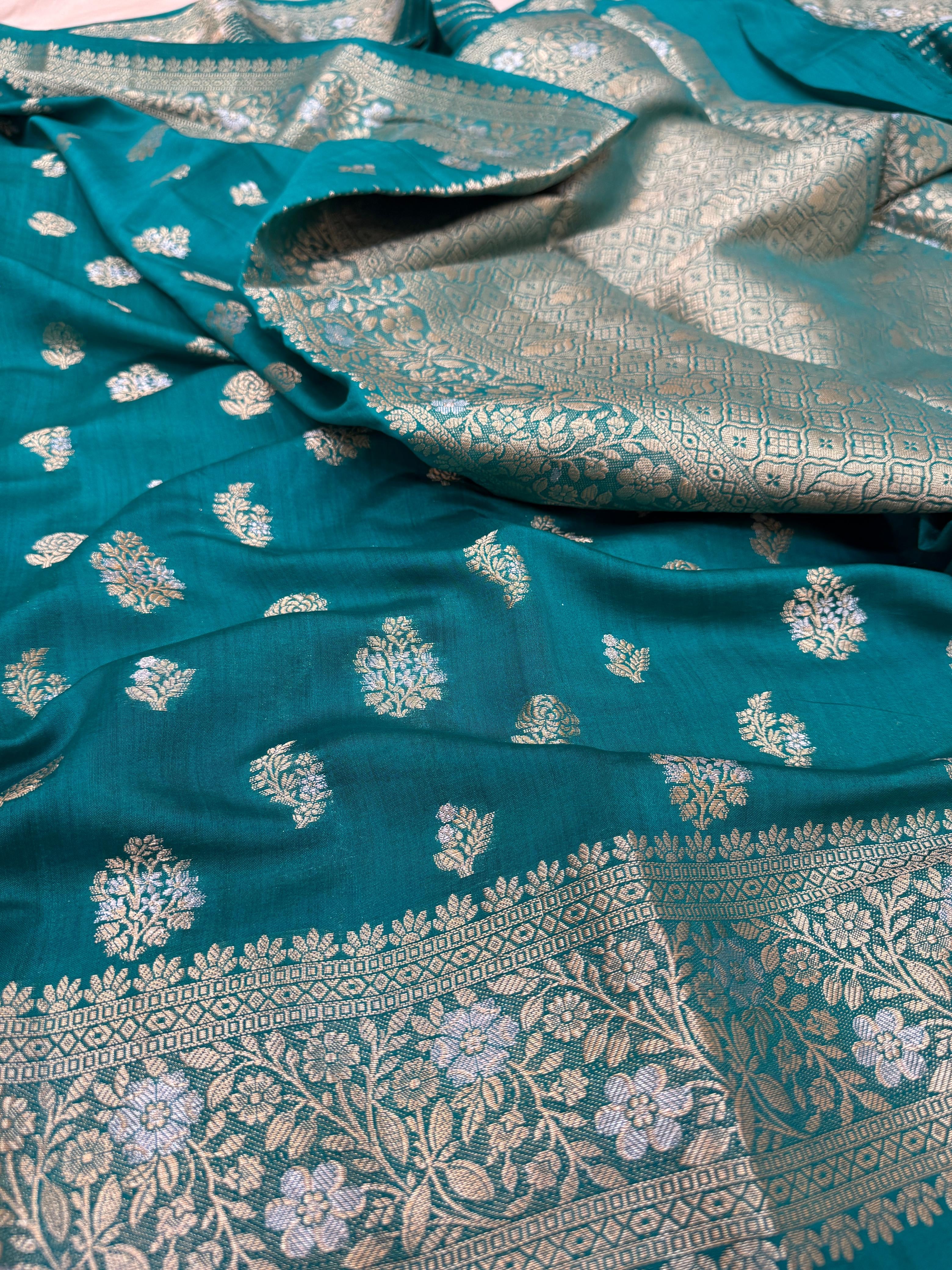 Pure Banarasi Chiniya Silk Sona Rupa Saree