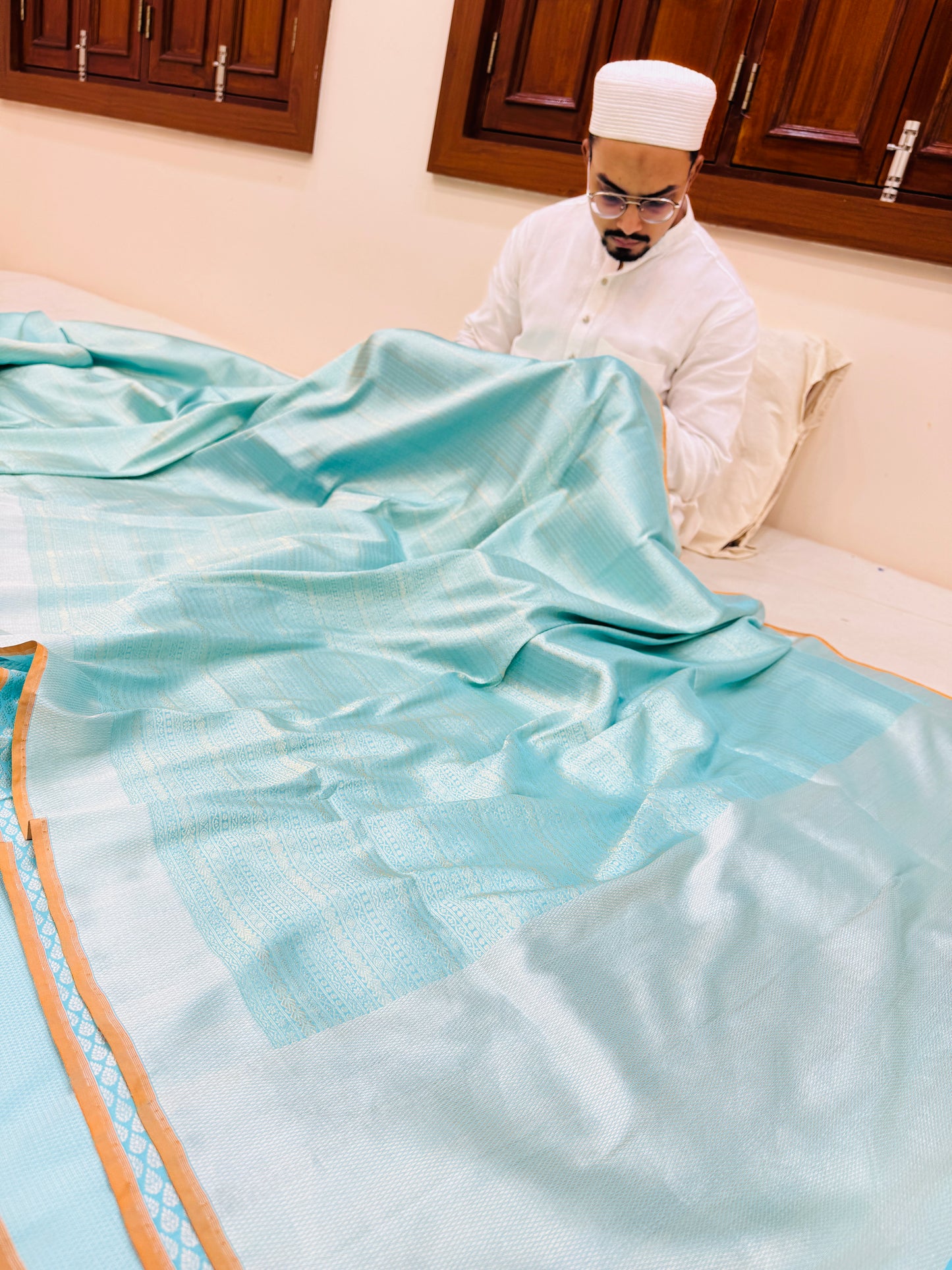 Pure Banarasi Katan Silk Brocade Saree