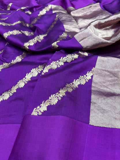 Pure Banarasi Dupion Silk Half and Half Saree