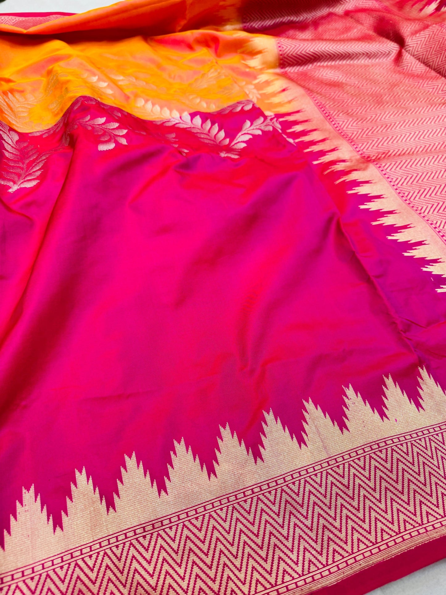 Pure Banarasi Designer Half & Half Sarees