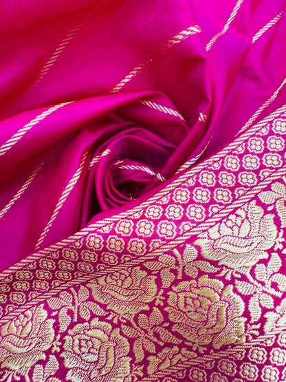 Pure Banarasi Katan Silk Brocade Sarees