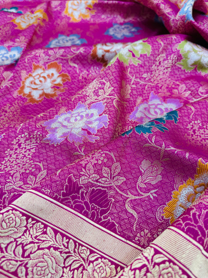 Pure Banarasi Katan Silk Brocade Sarees