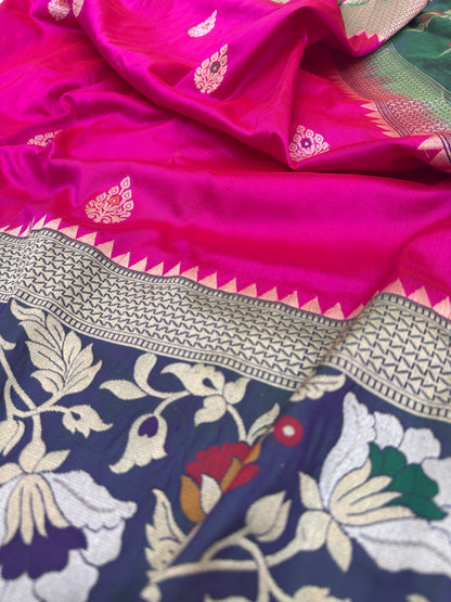 Pure Banarasi Katan Silk Paithani Saree