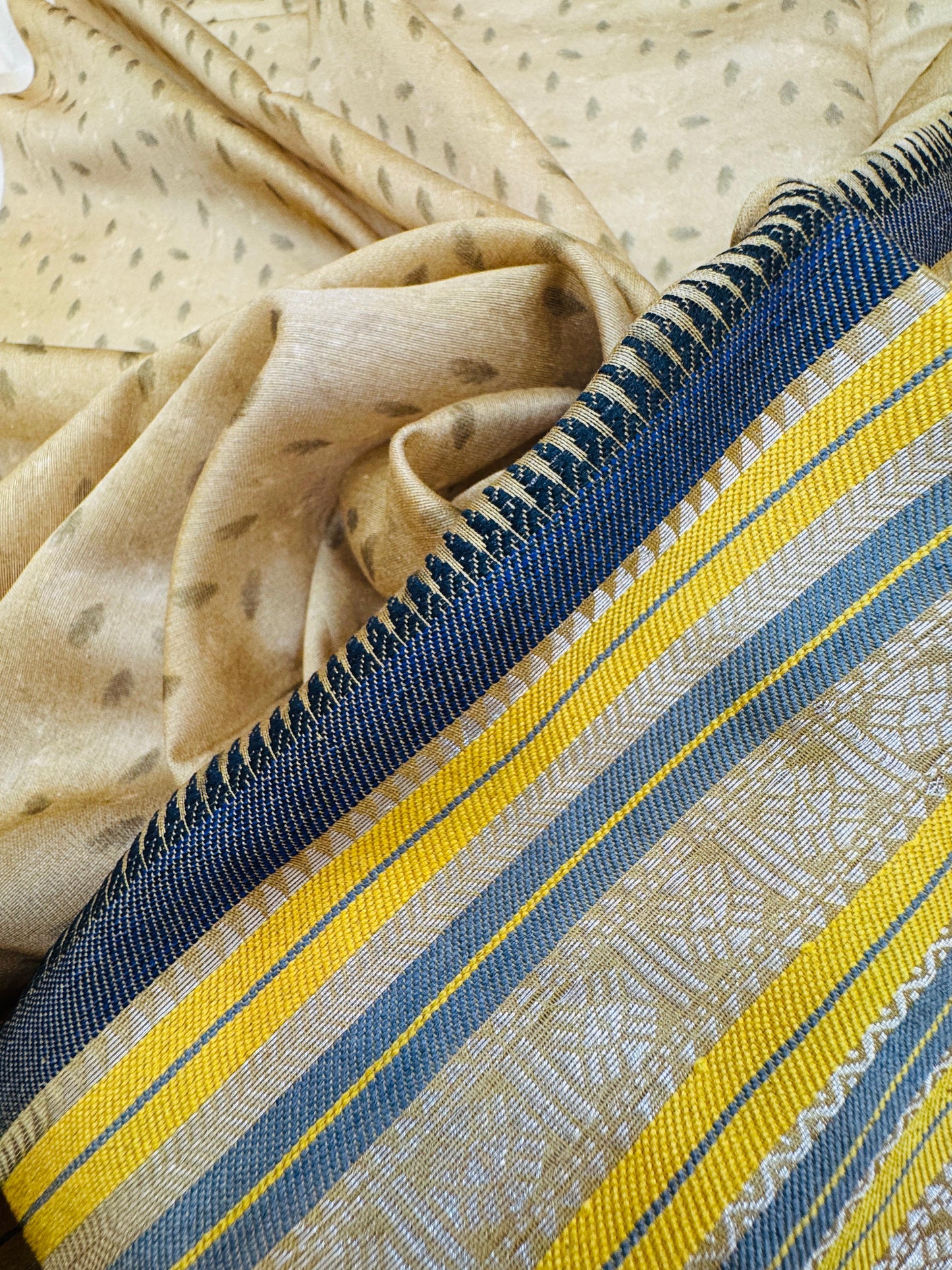 Pure Banarasi Chanderi Digital Print Saree