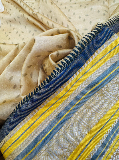 Pure Banarasi Chanderi Digital Print Saree