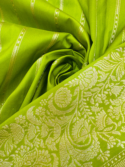 Pure Banarasi Katan Silk Kadhwa Jaal Saree