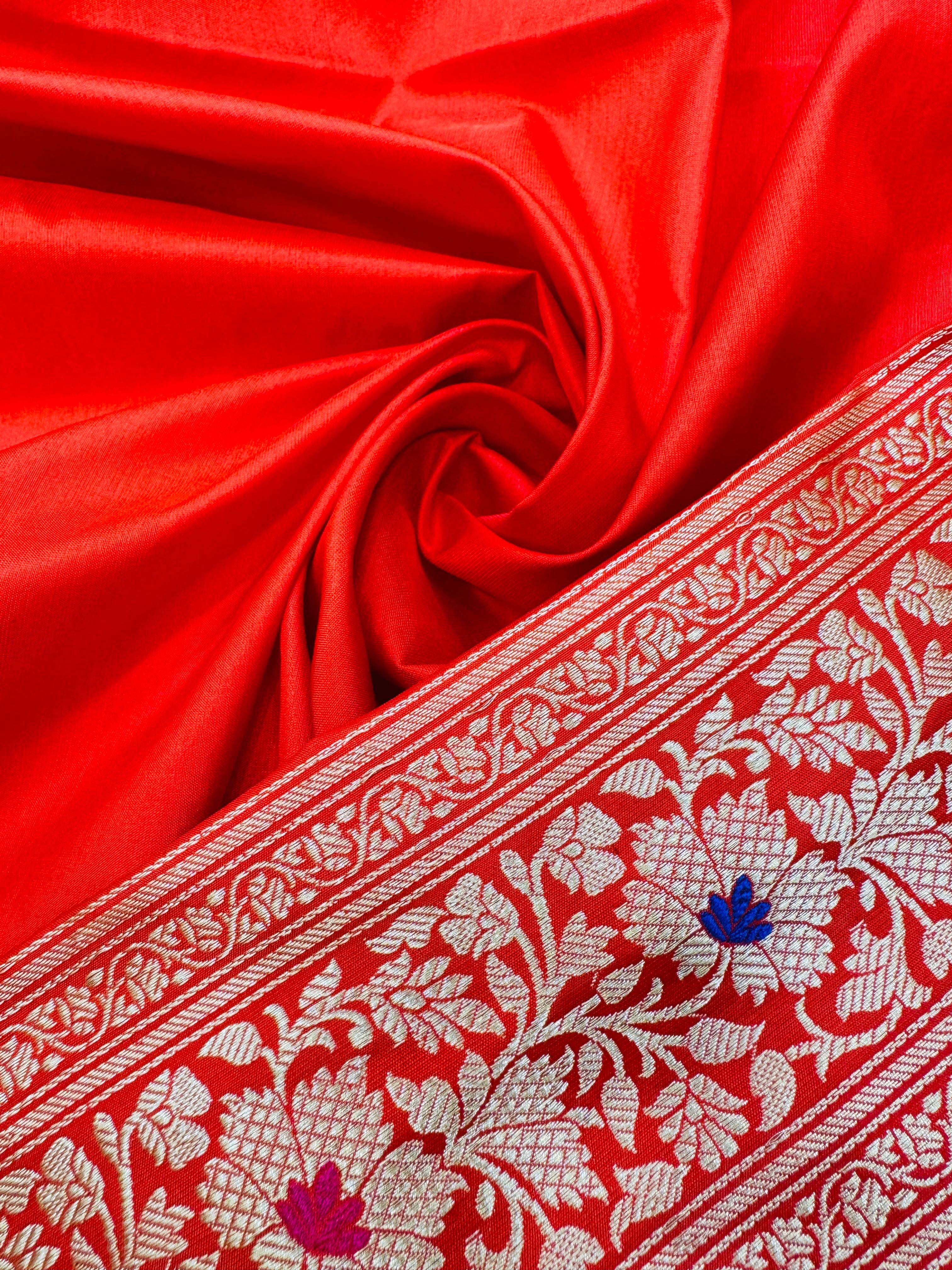 Katan Silk Mina Buta saree