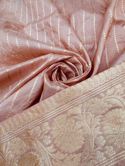 Pure Banarasi Katan Silk Jaal Saree