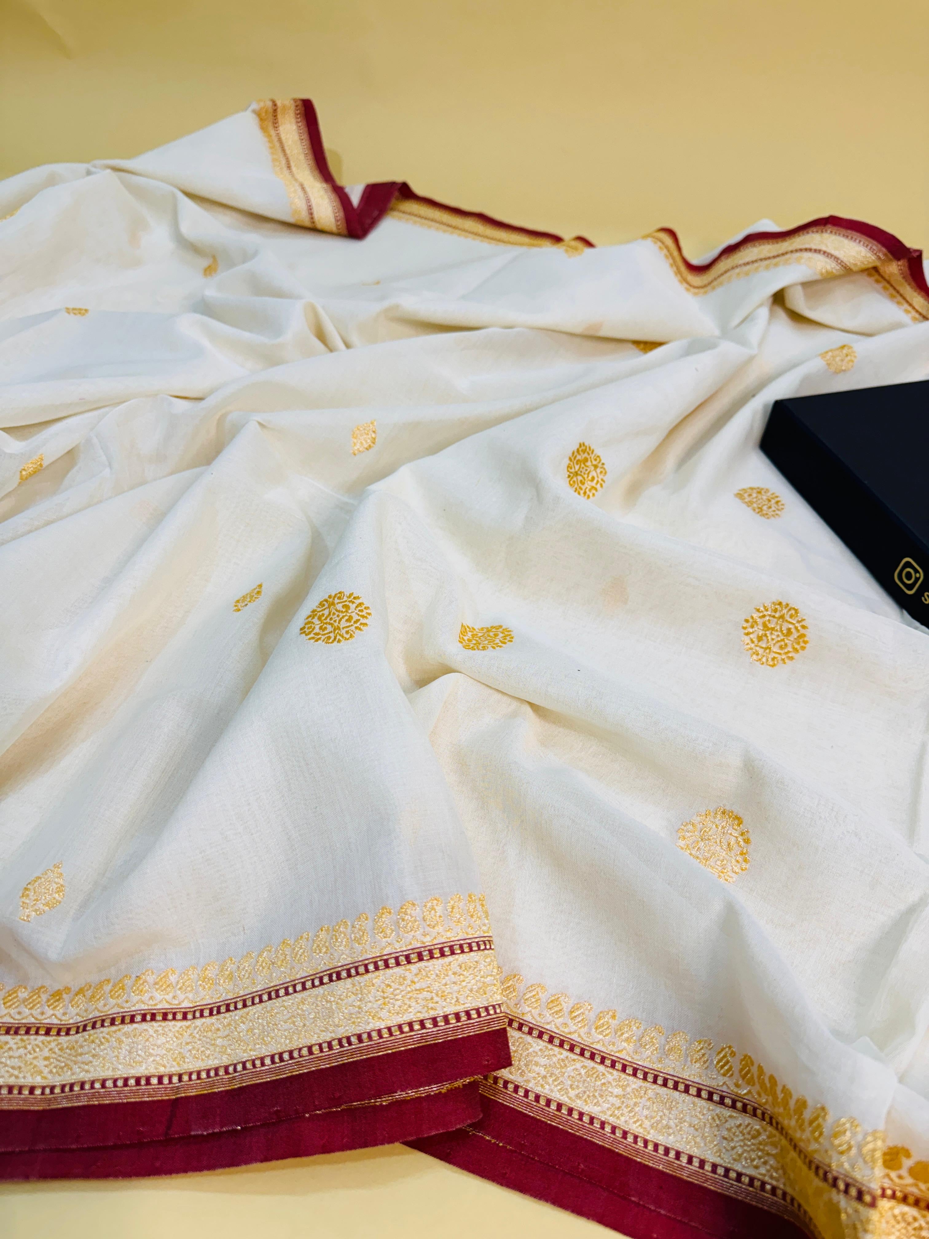 Bengali Style Buti Saree
