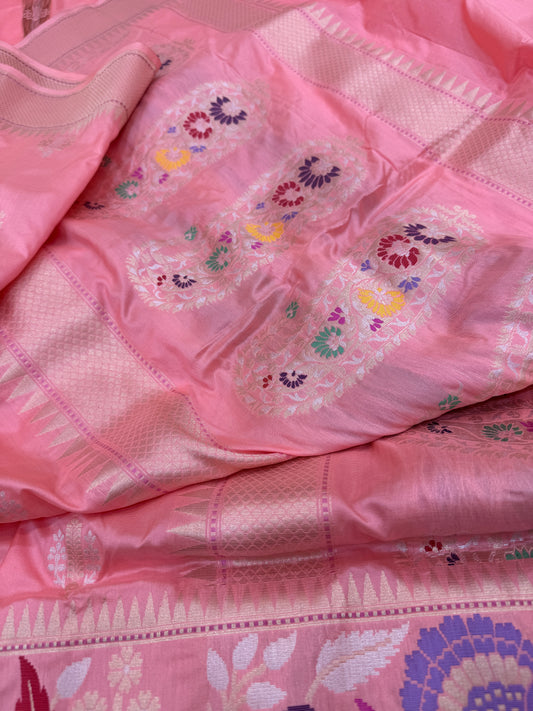 Pure Banarasi Katan Silk Brocade Paithani Saree