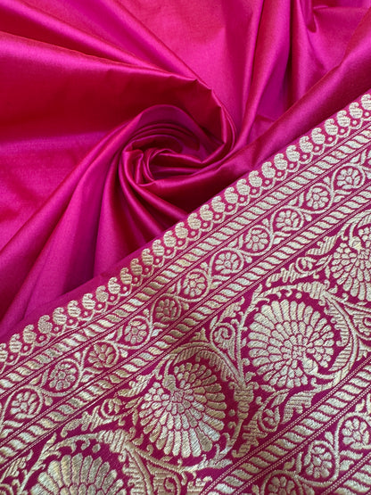 Pure Banarasi Katan Silk Simple Buta Saree