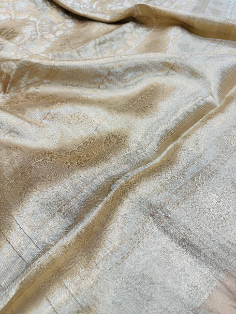 Tissue Brocade Jaal Saree